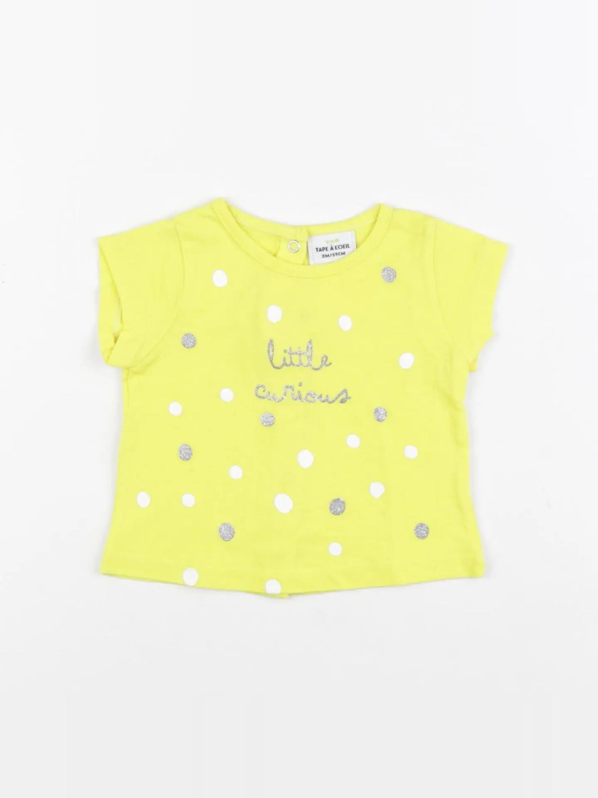Tape à l'oeil - tee-shirt jaune - 3 mois