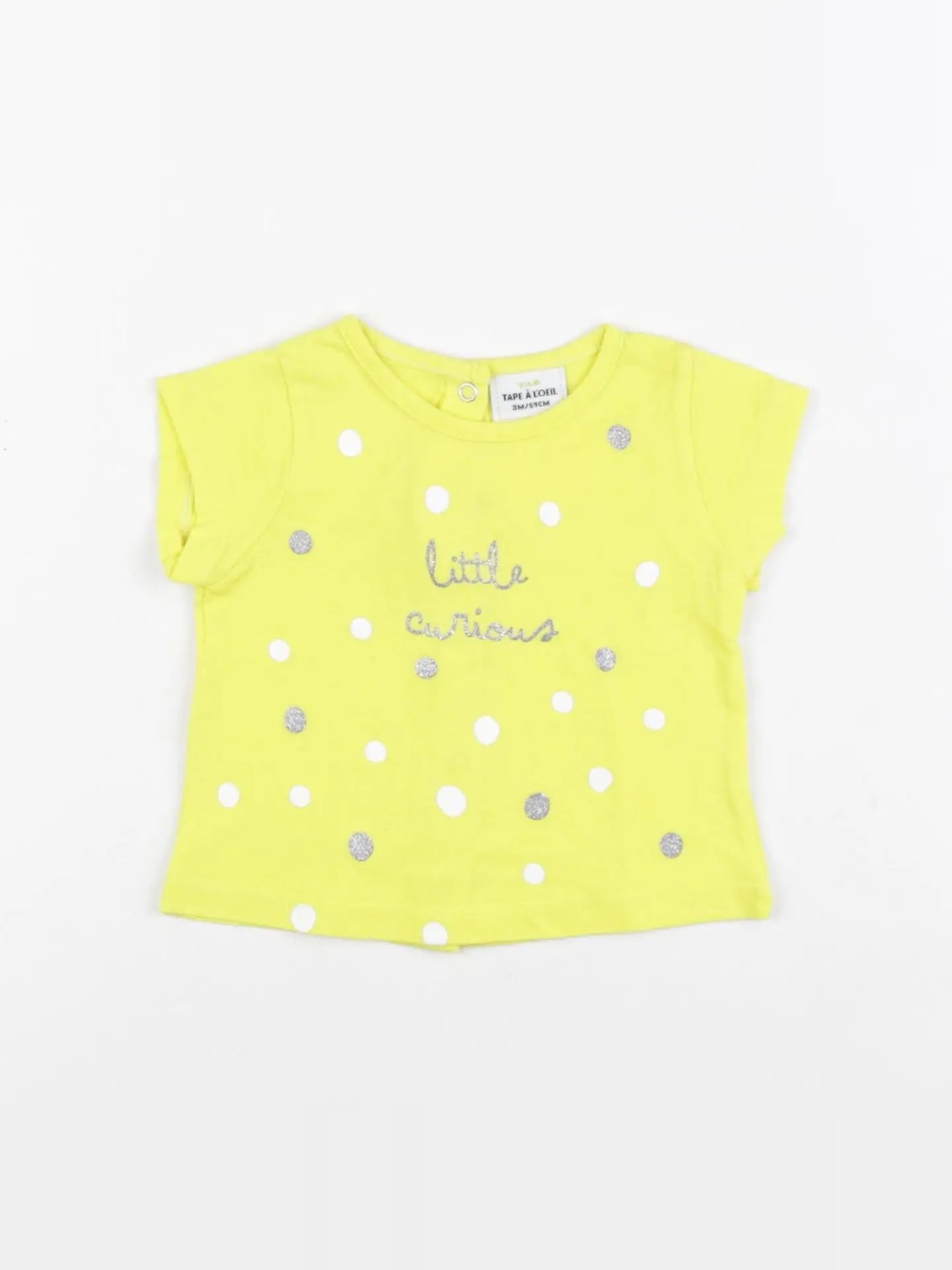 Tape à l'oeil - tee-shirt jaune - 3 mois