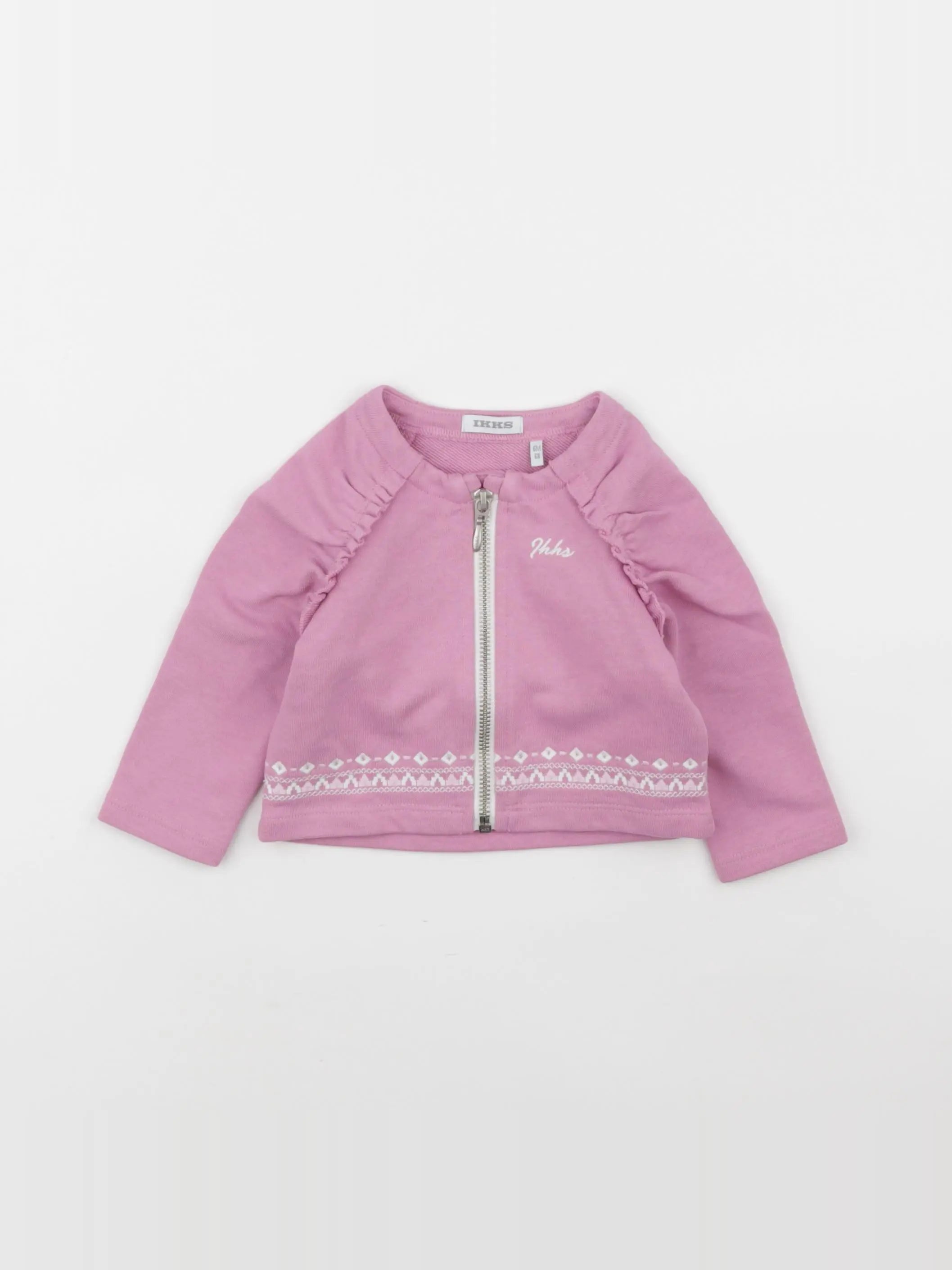 IKKS - sweat rose - 6 mois