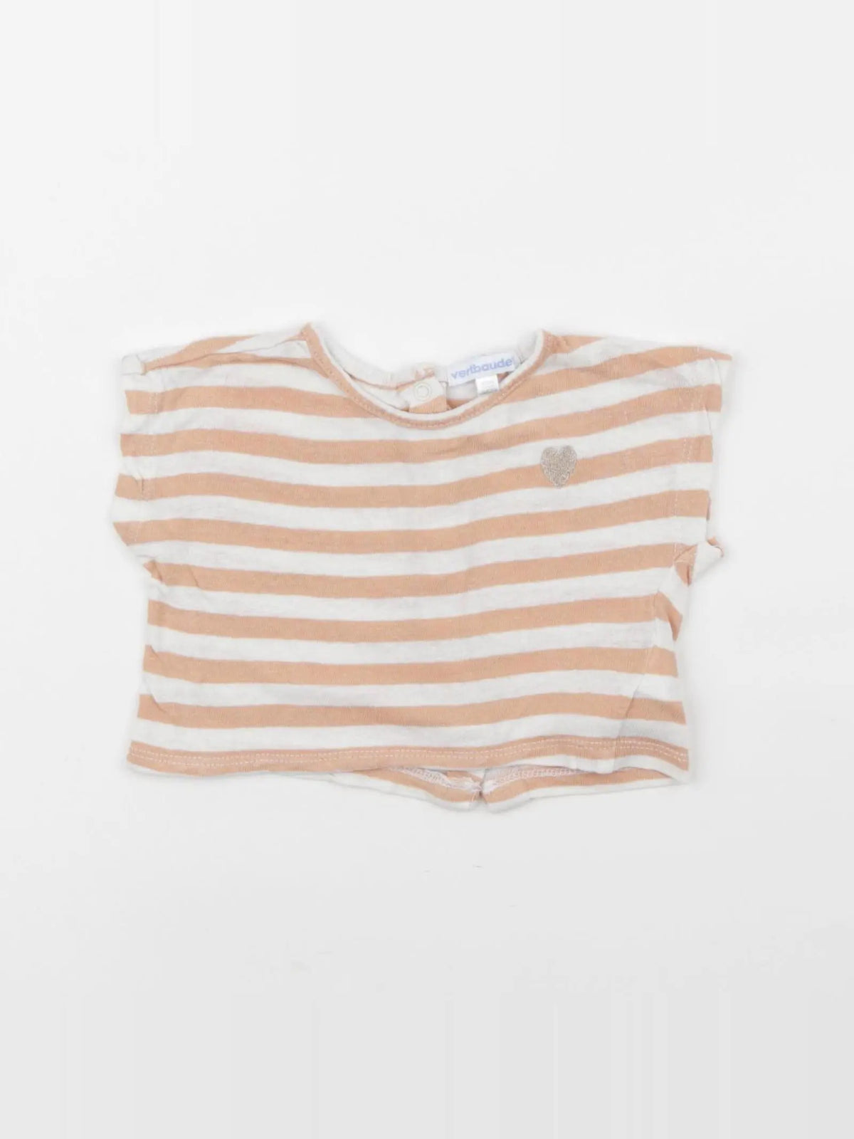 Vertbaudet - tee-shirt orange - 3 mois