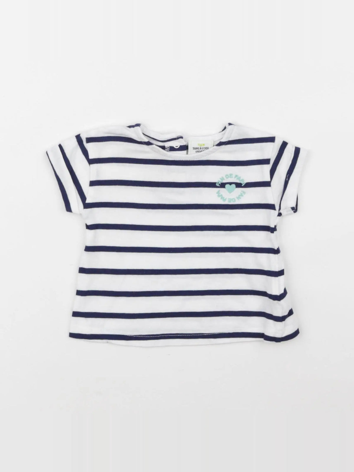 Tape à l'oeil - tee-shirt bleu - 6 mois