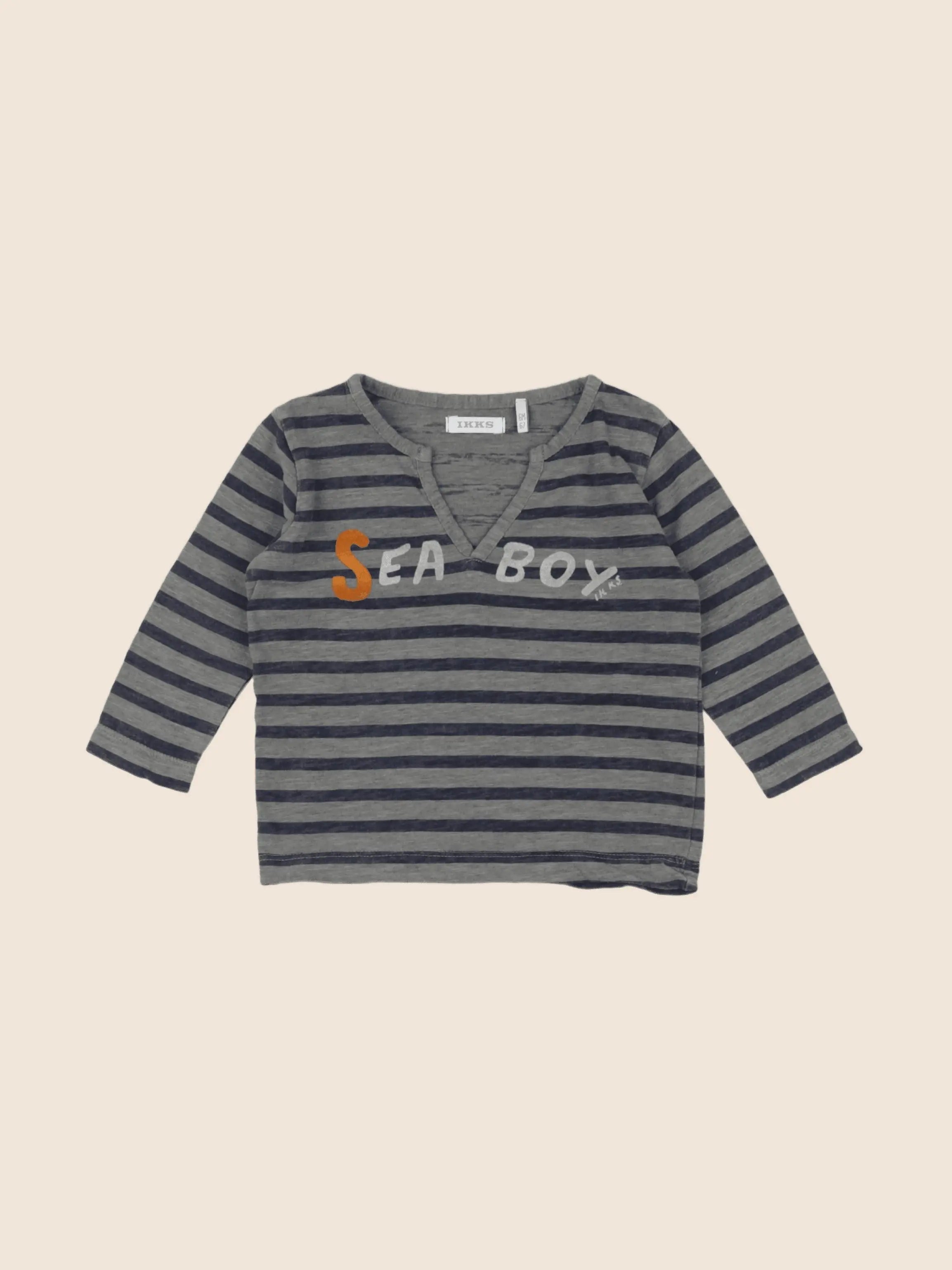 IKKS - tee-shirt gris - 6 mois