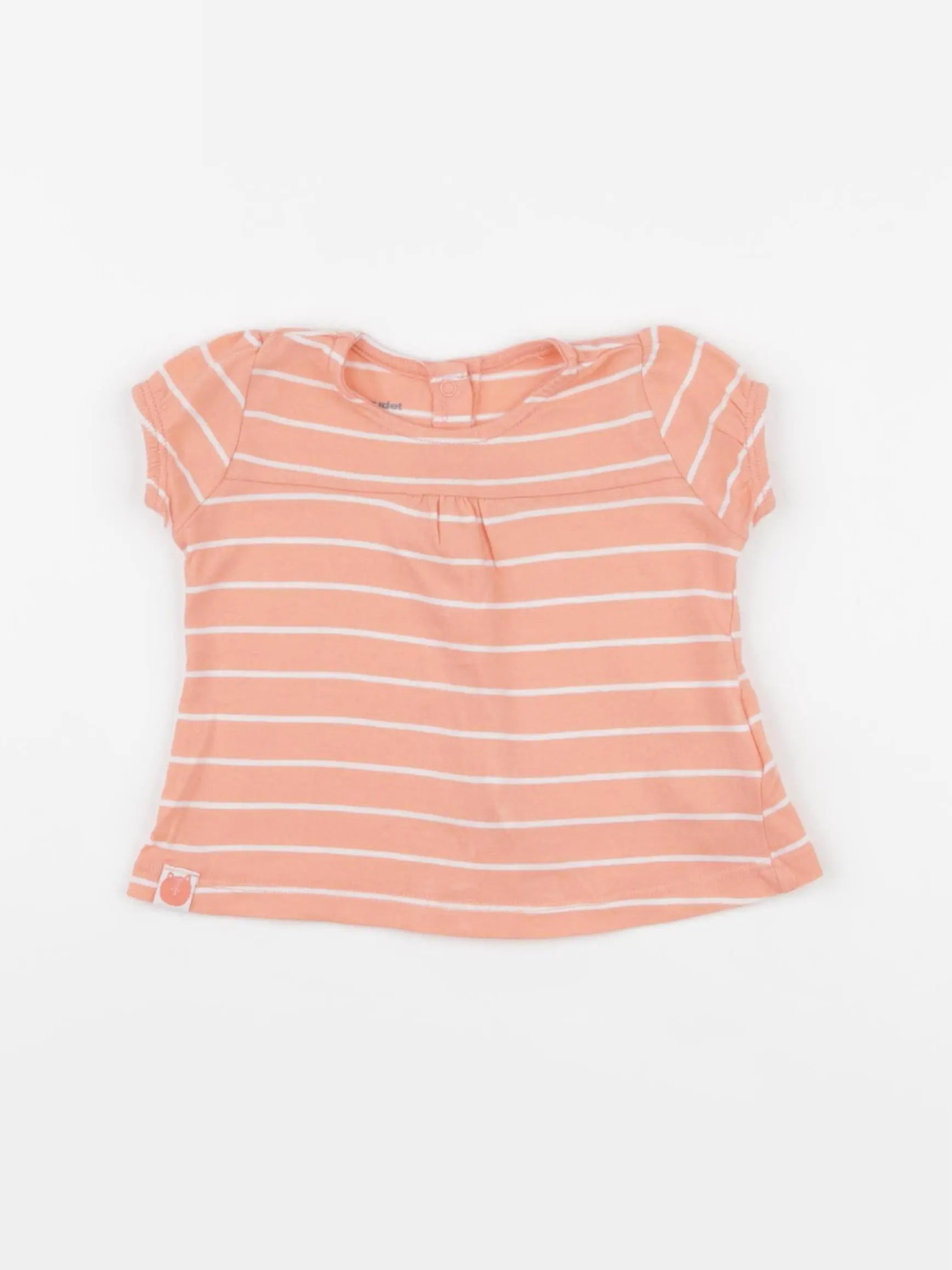 Vertbaudet - tee-shirt rose - 6 mois