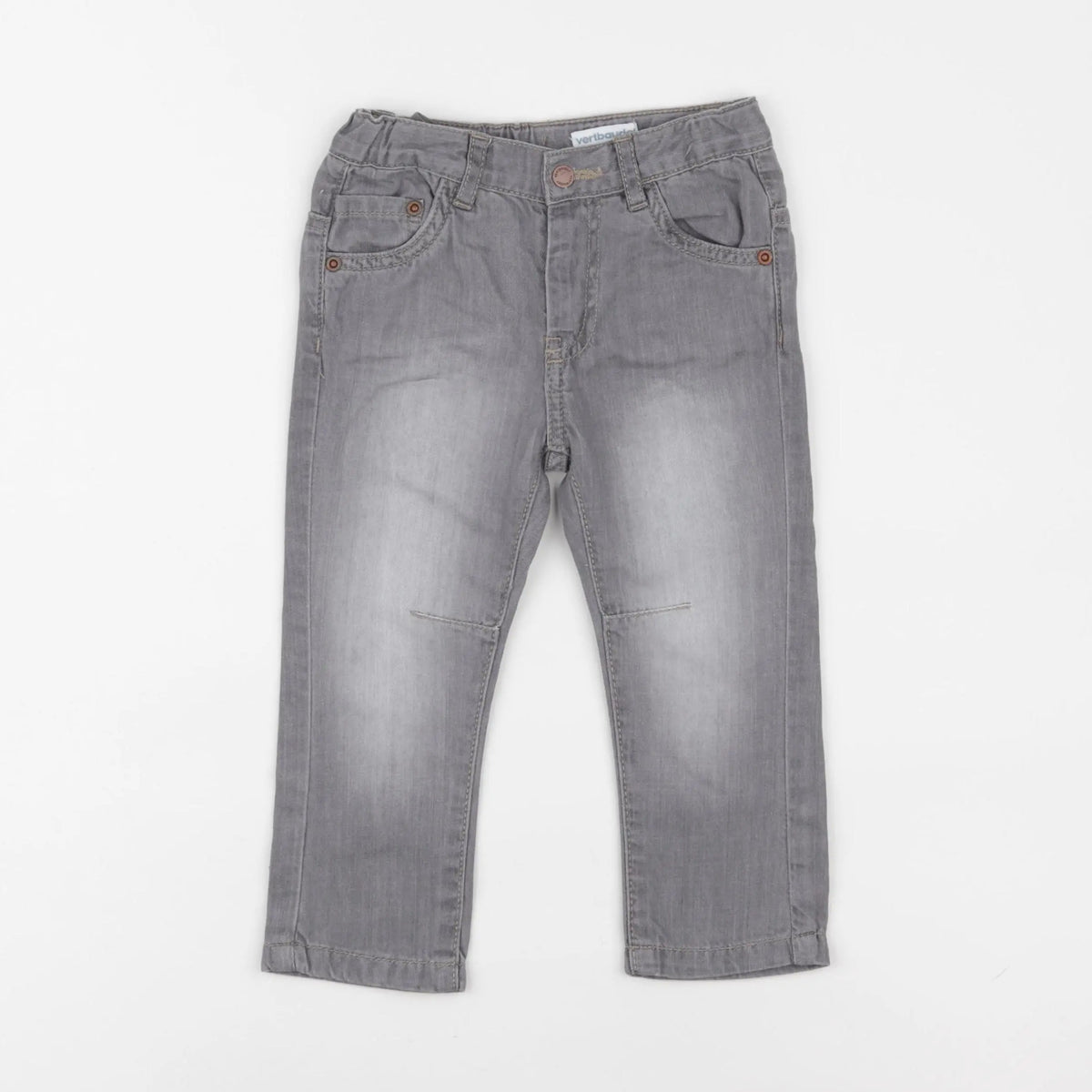 Vertbaudet - jean gris - 18 mois