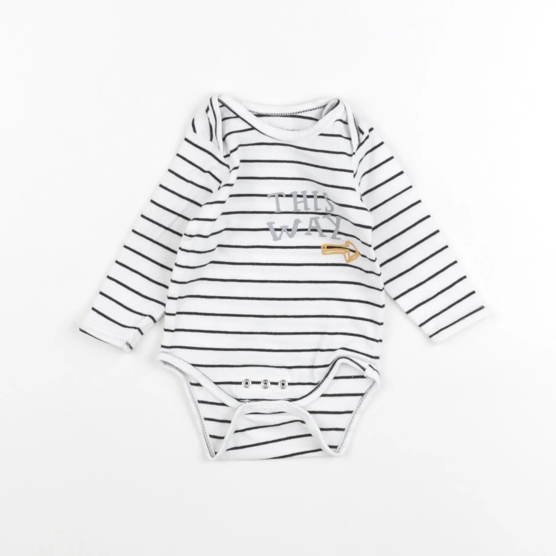 Vertbaudet - body blanc, bleu - 3 mois