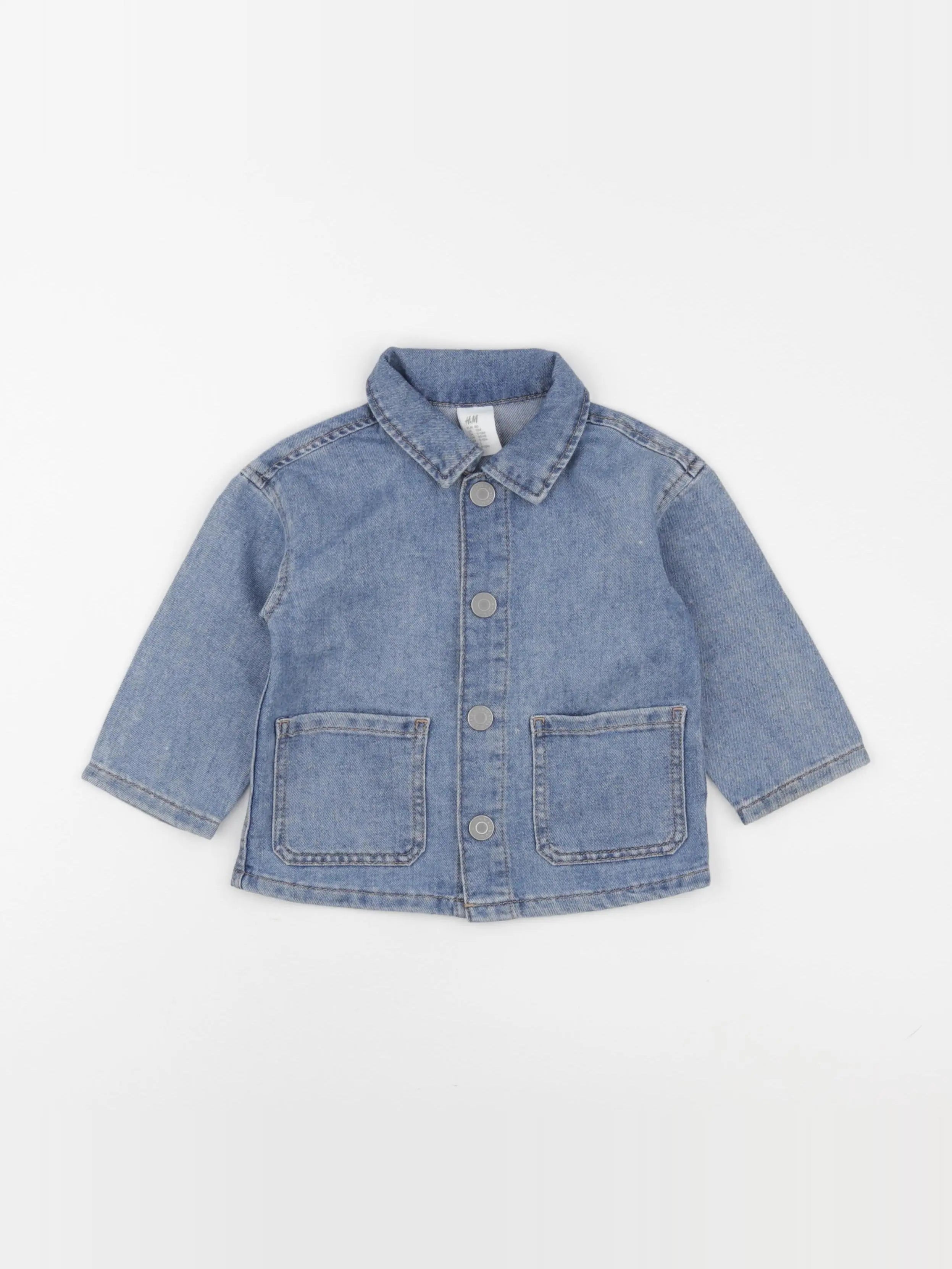 H&M - chemise bleu - 9/12 mois