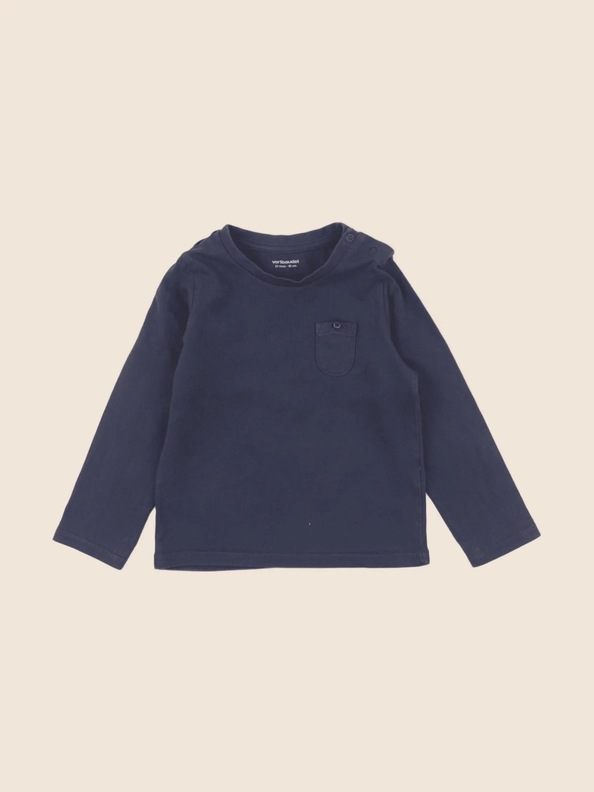 Vertbaudet - tee-shirt bleu - 24 mois