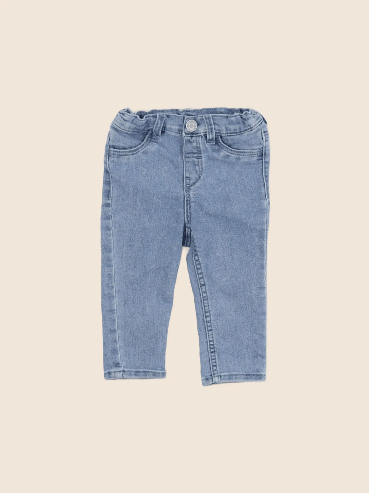 H&M - jean bleu - 6/9 mois