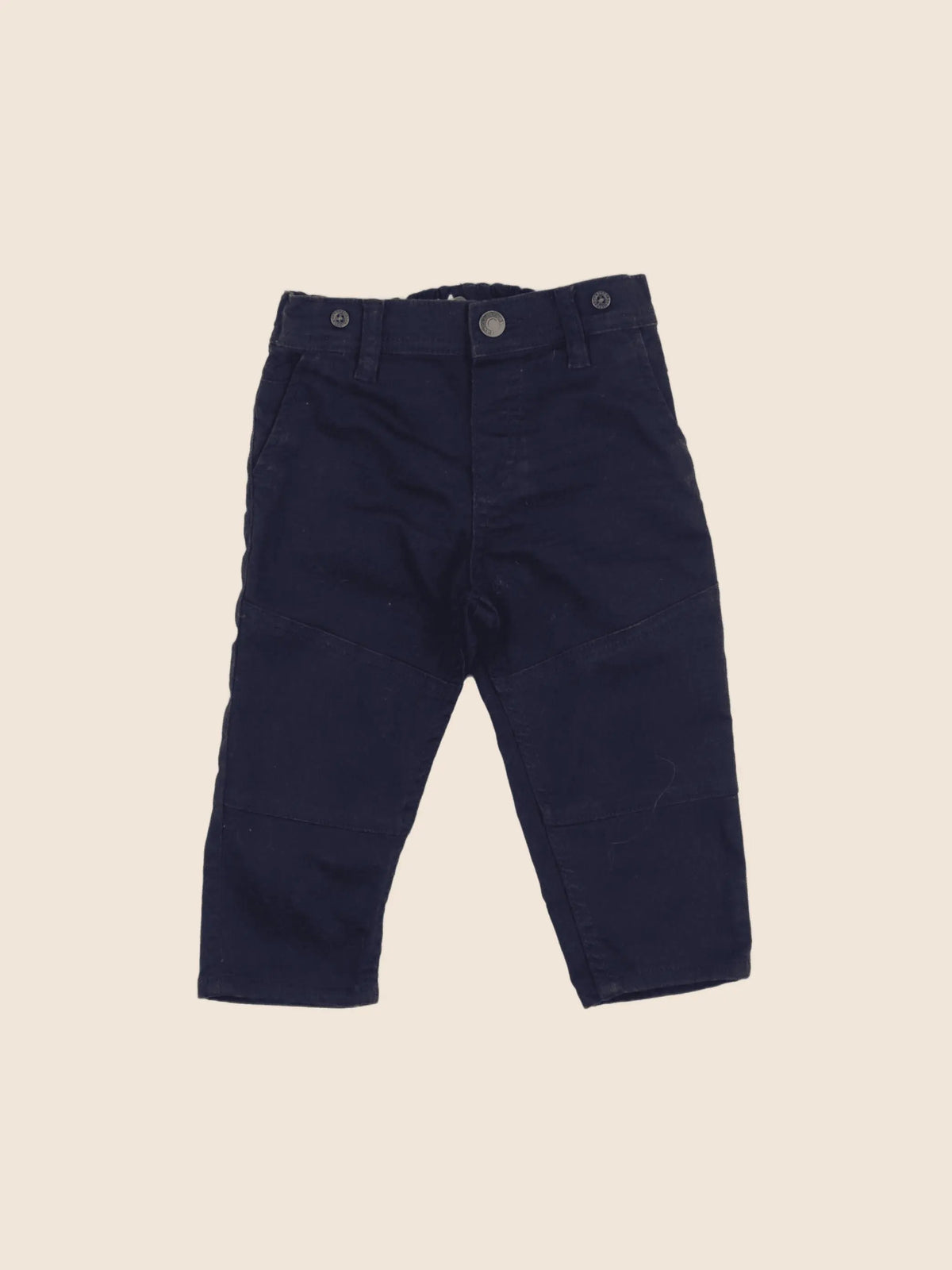 H&M - pantalon bleu - 9/12 mois