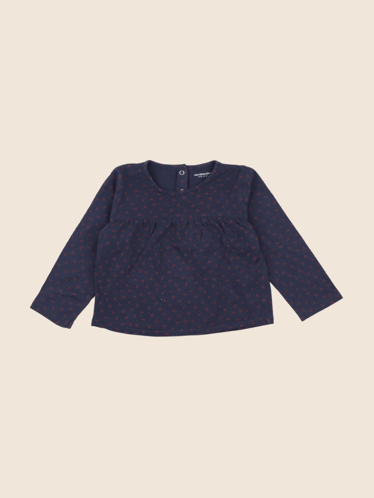 Vertbaudet - tee-shirt bleu, rouge - 18 mois