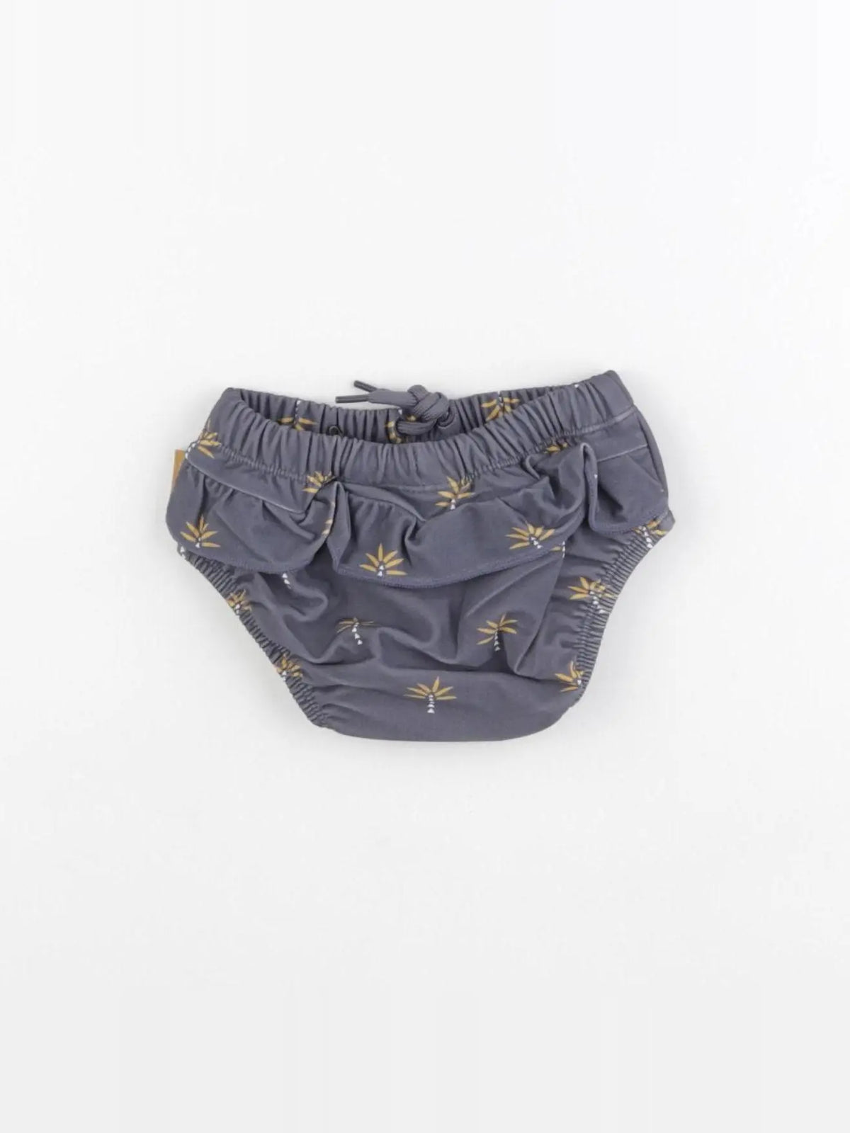 Maillot de bain couche fille PALMIER gris