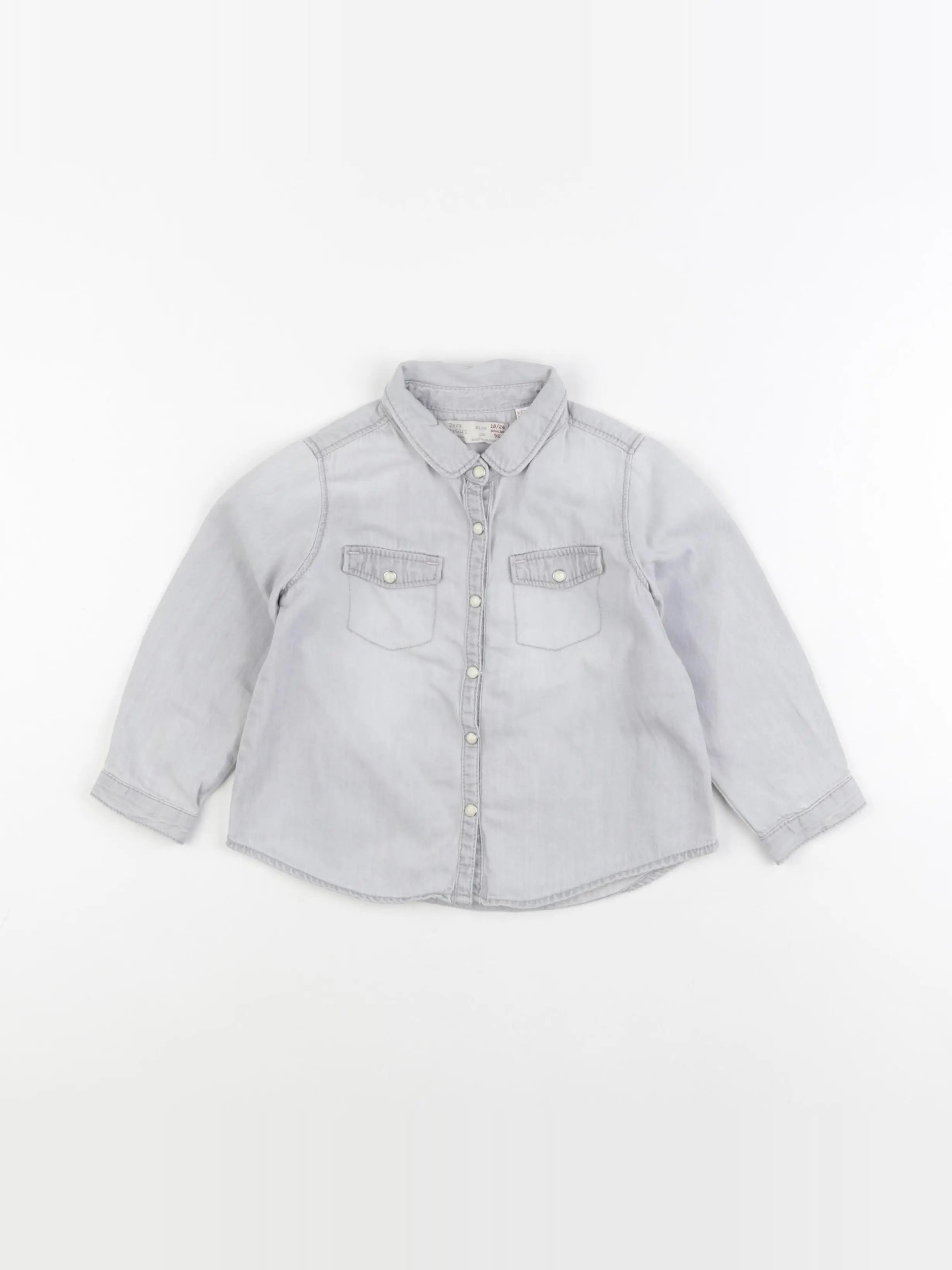 Zara - blouse bleu - 18/24 mois