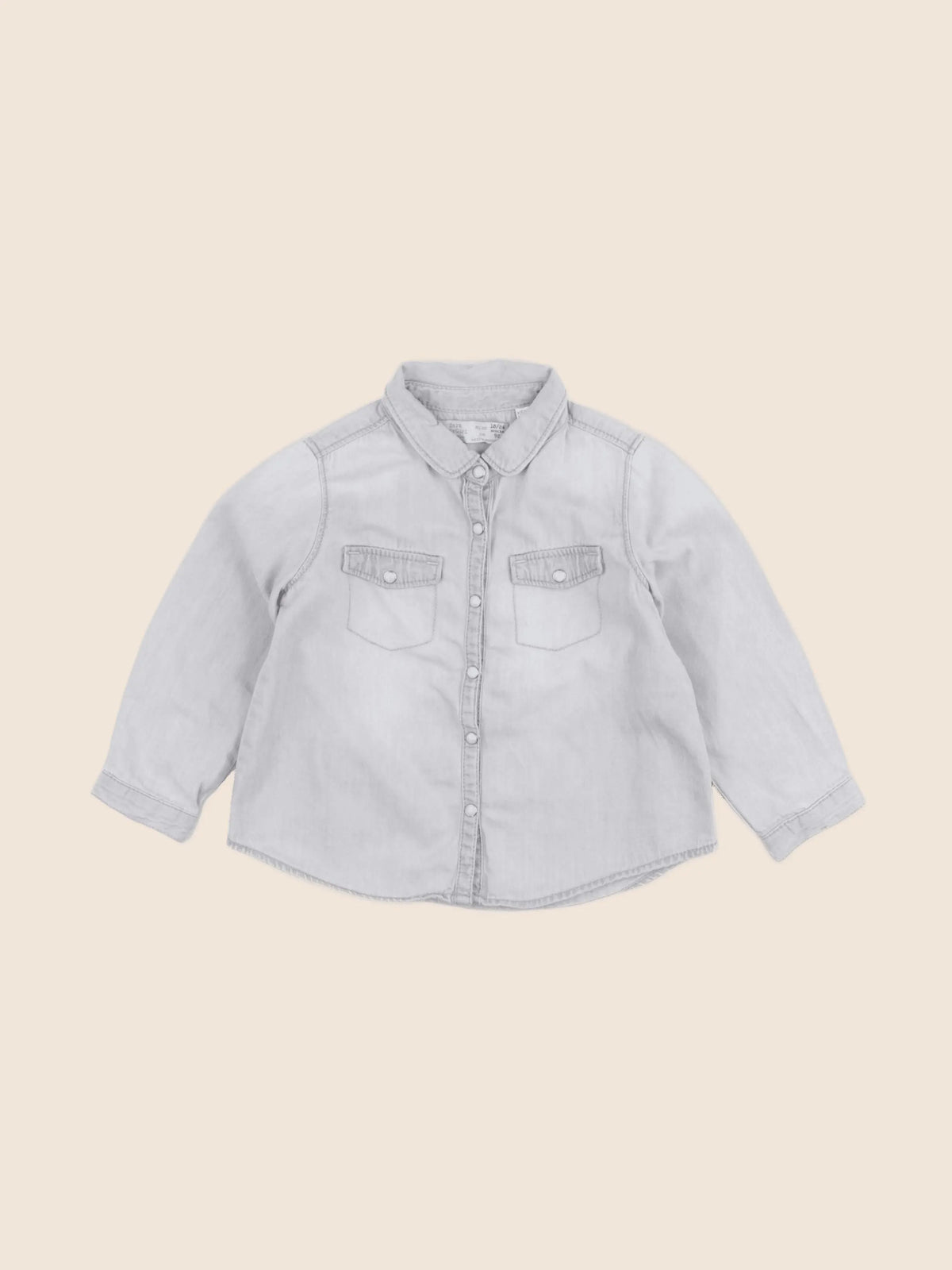 Zara - blouse bleu - 18/24 mois