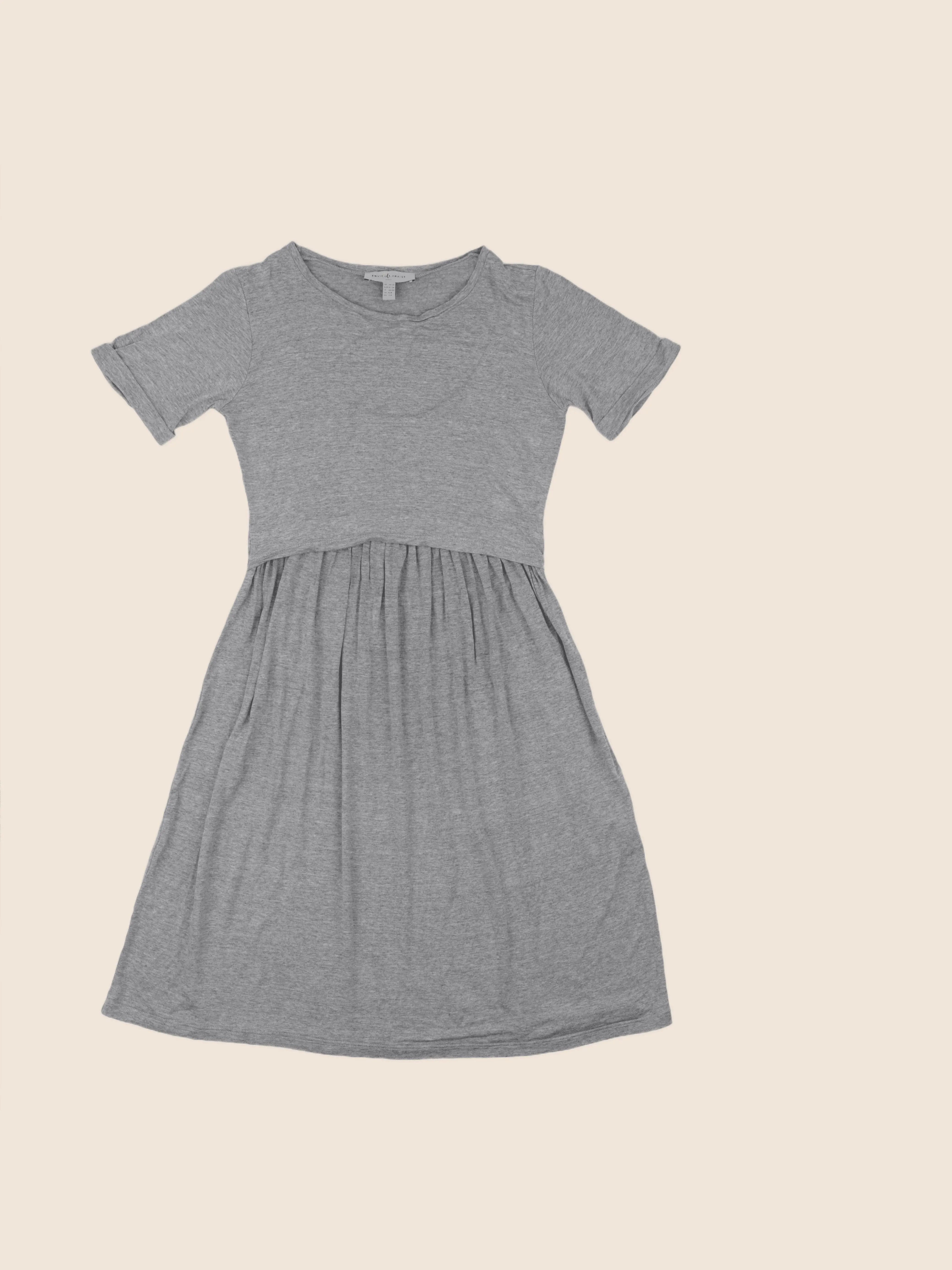 Envie de fraise - robe grossesse gris - 34 à 36