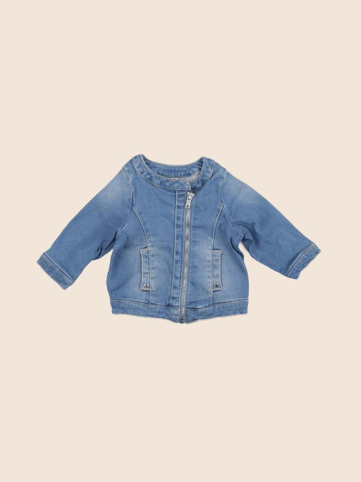 Tape à l'oeil - veste imprimé au dos bleu - 3 mois