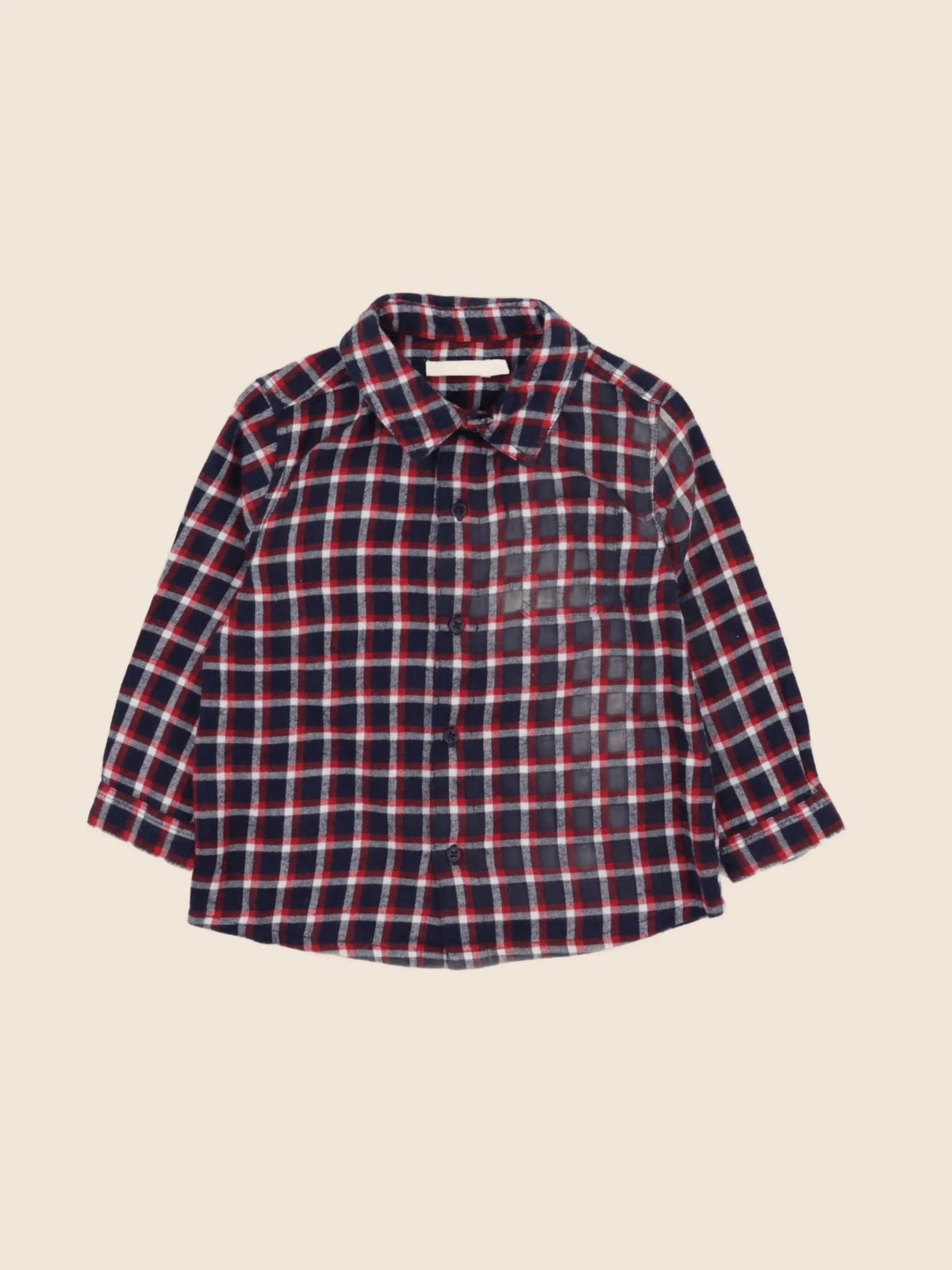 Boutchou - chemise bleu - 18 mois
