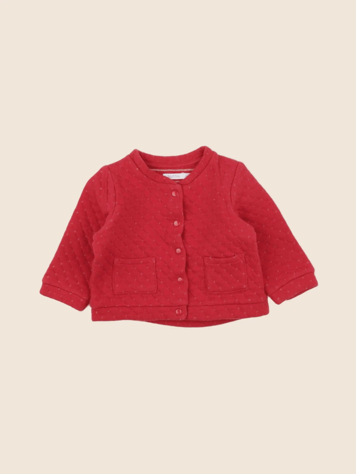 Boutchou - gilet rouge - 6 mois