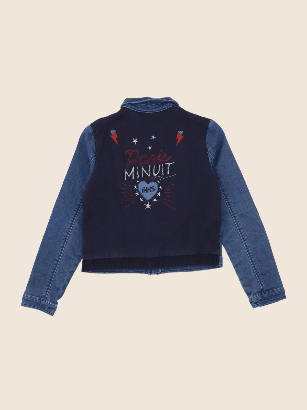 IKKS - veste imprimé au dos bleu - 12 ans