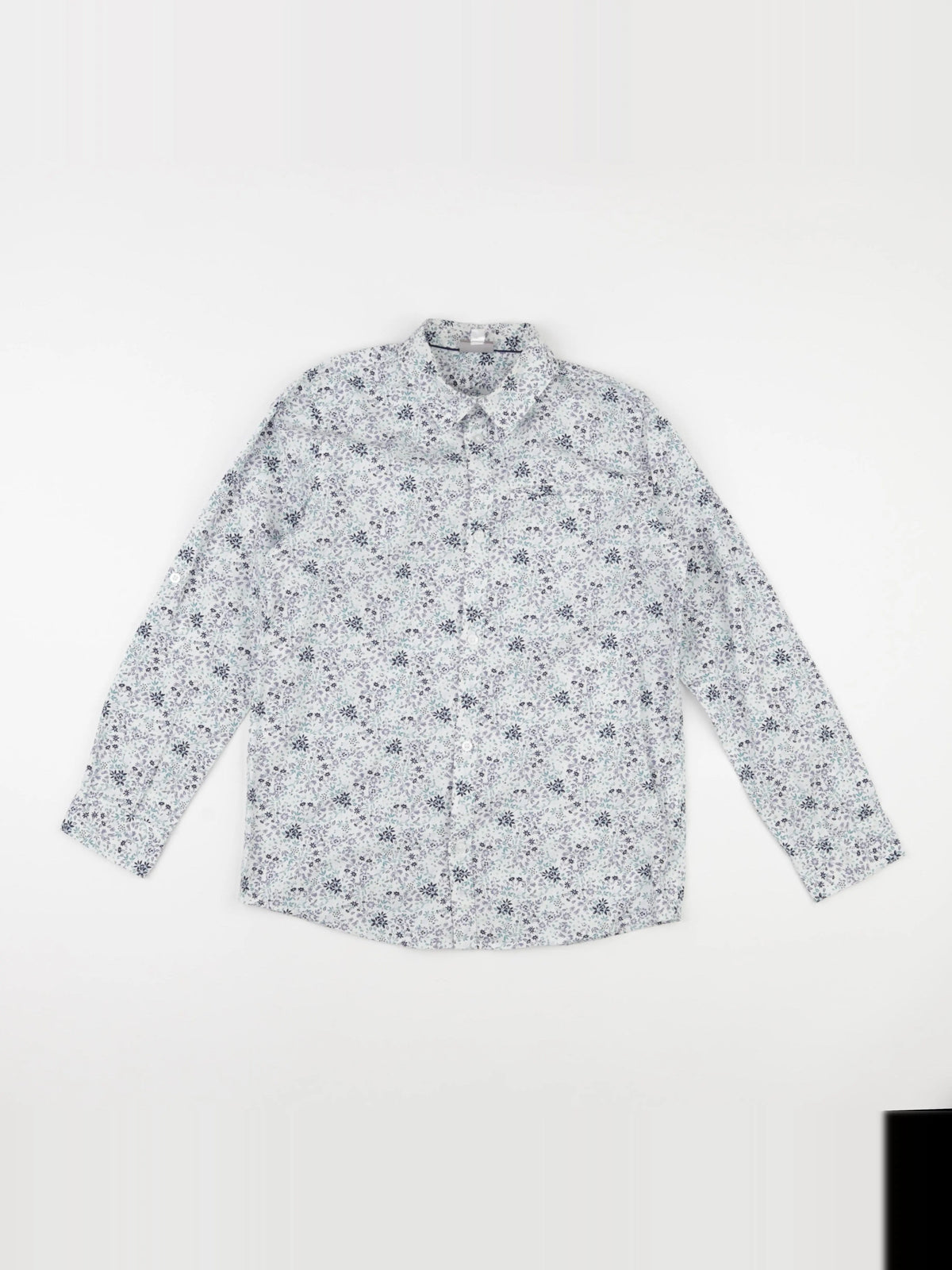 Vertbaudet - chemise blanc, bleu - 12 ans
