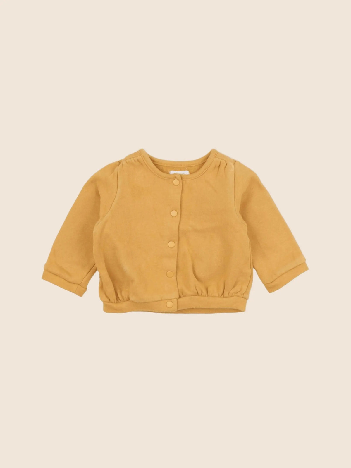 Vertbaudet - sweat jaune - 6 mois