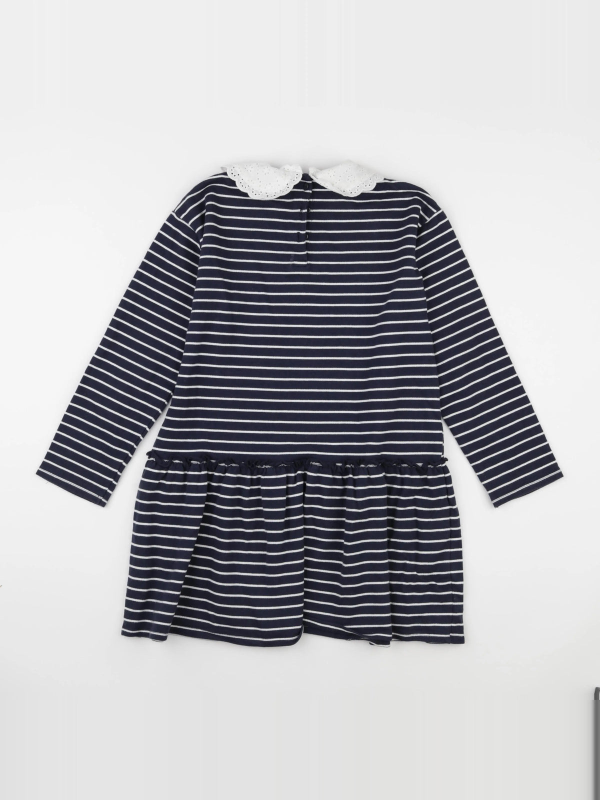 Vertbaudet - robe bleu, blanc - 10 ans