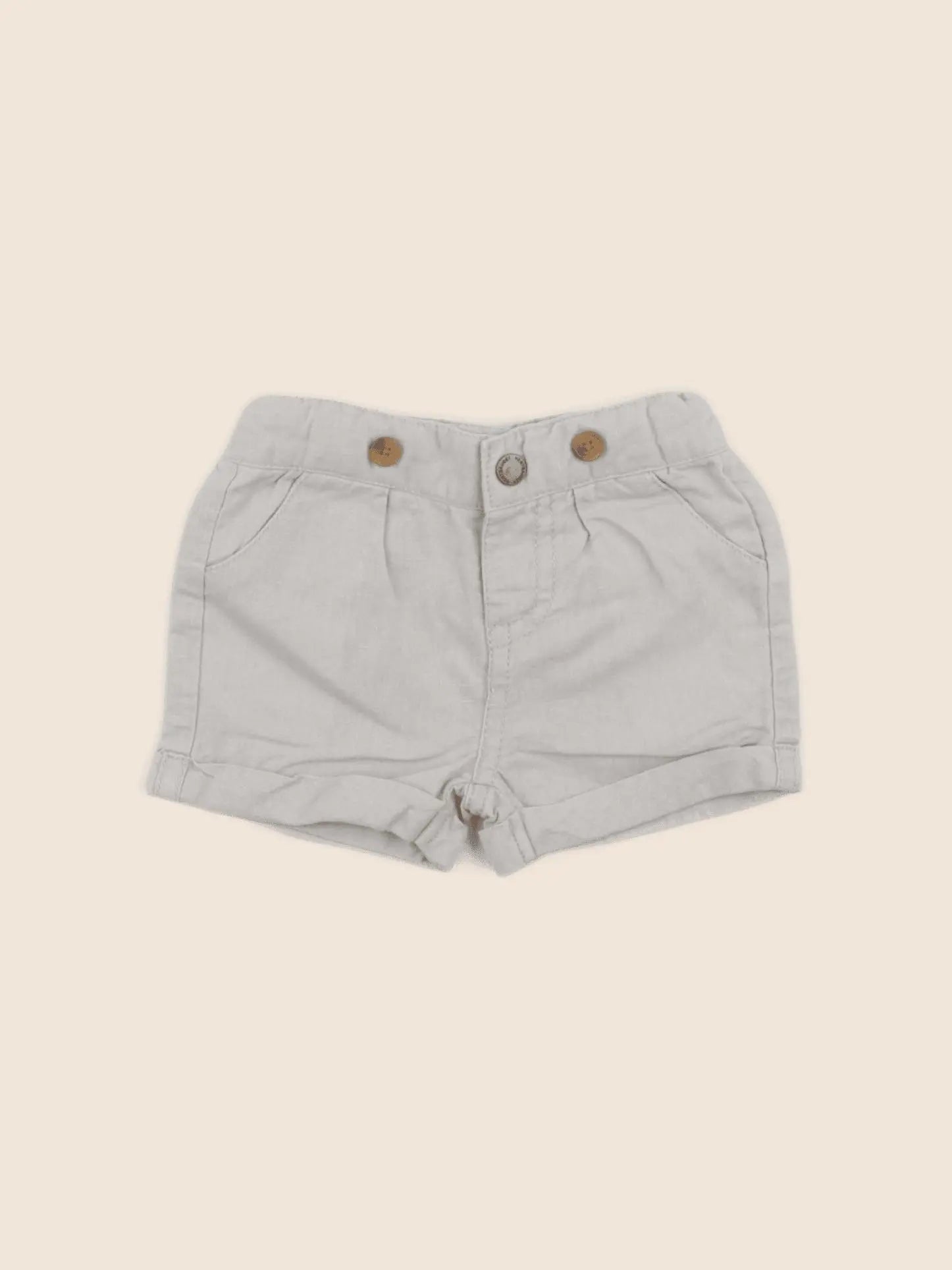 Vertbaudet - short beige - 3 mois