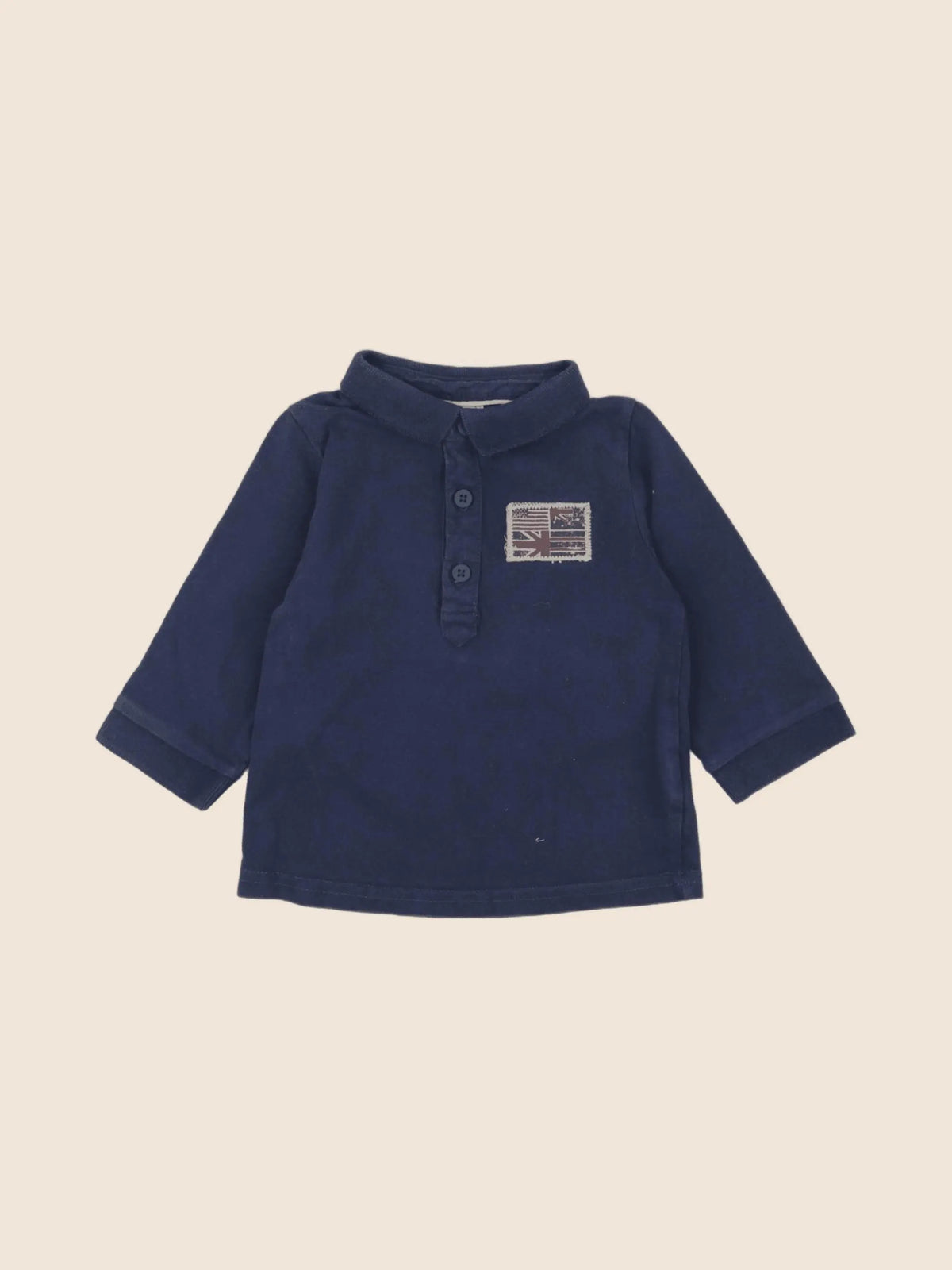 Tape à l'oeil - polo bleu - 6 mois