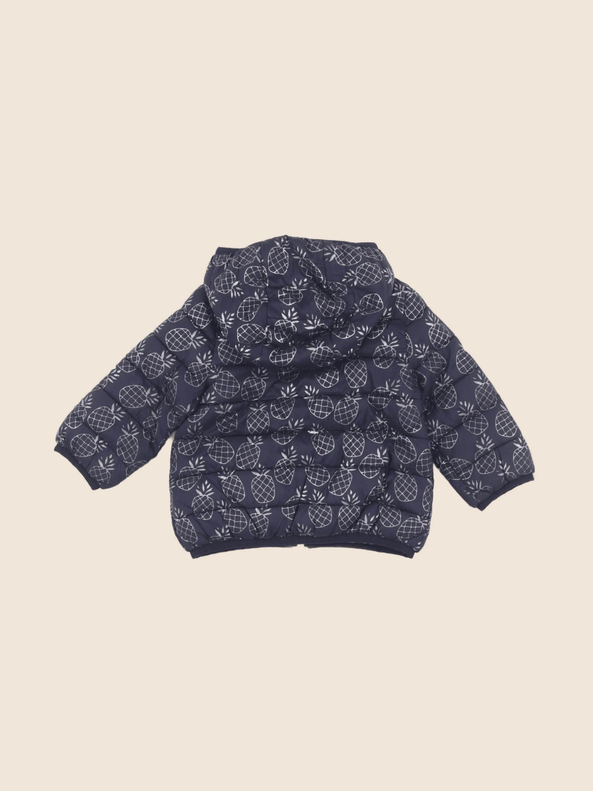 IKKS - doudoune réversible bleu, rose - 12 mois