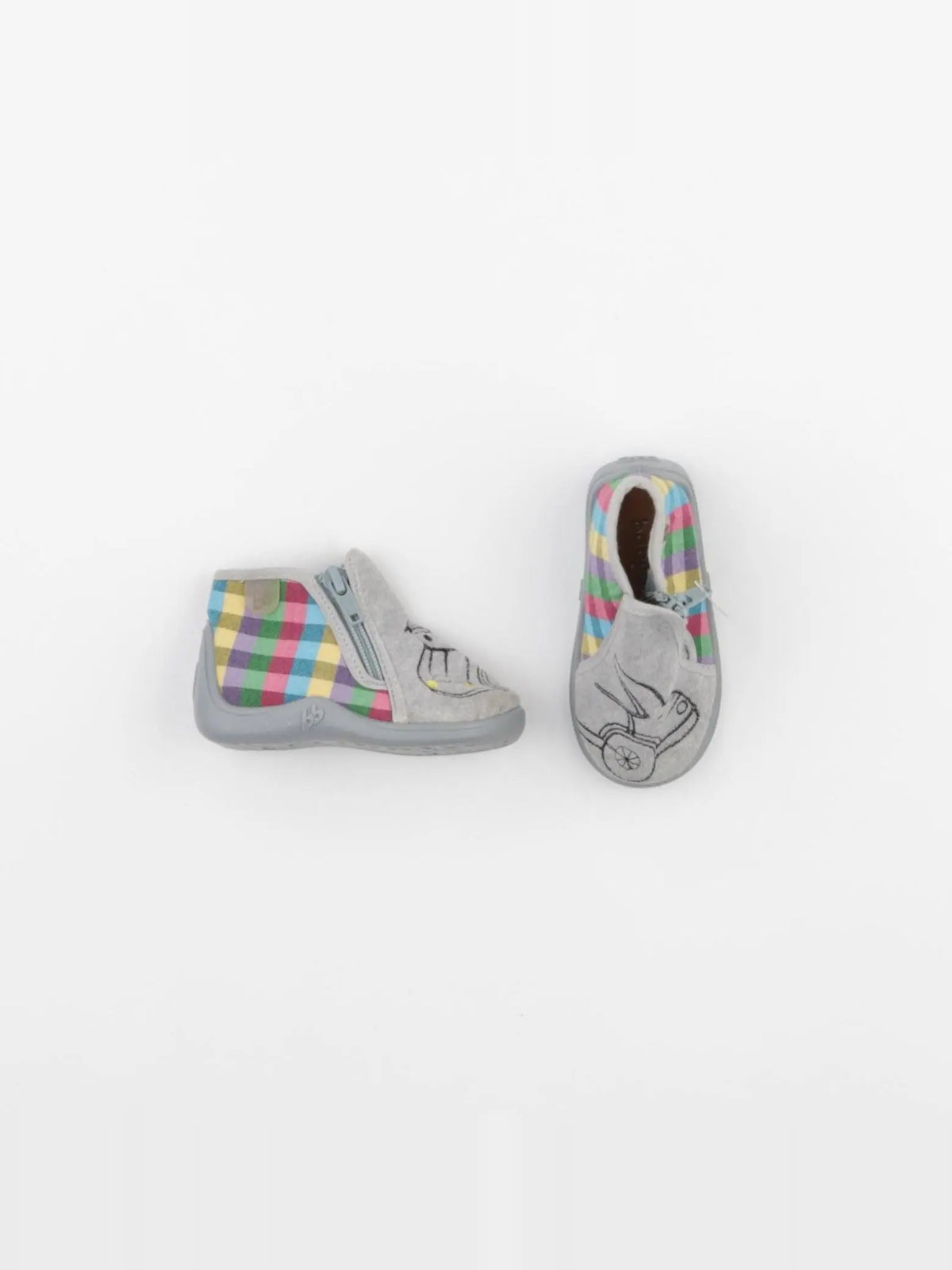 Babybotte - chaussons gris - pointure 19