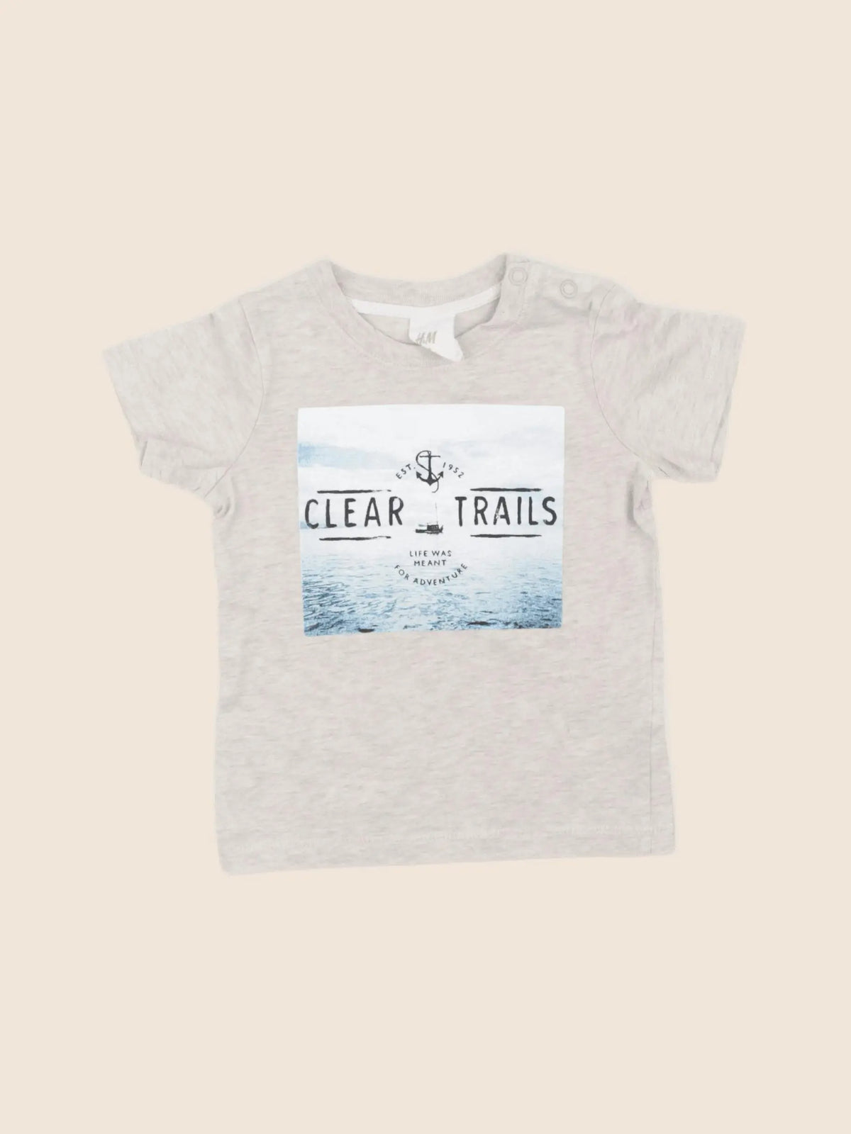 H&M - tee-shirt beige - 3/6 mois