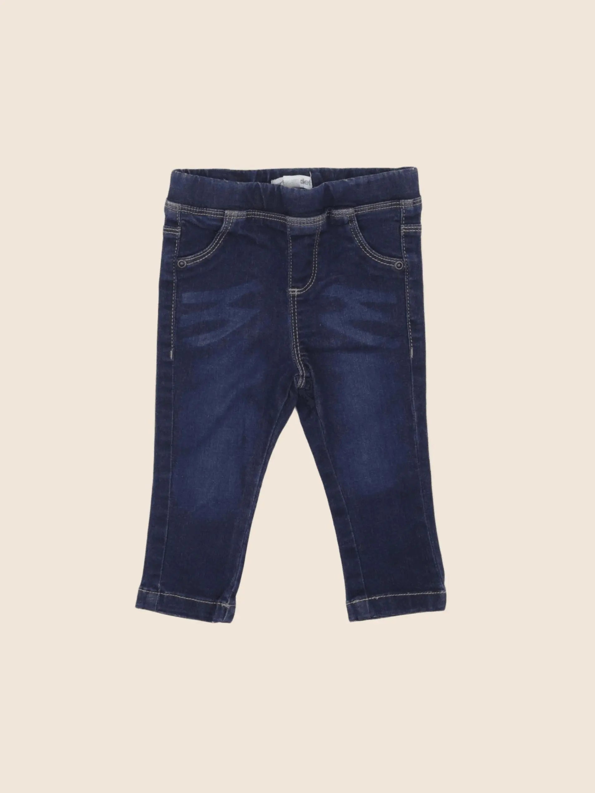 Vertbaudet - jegging bleu - 9 mois