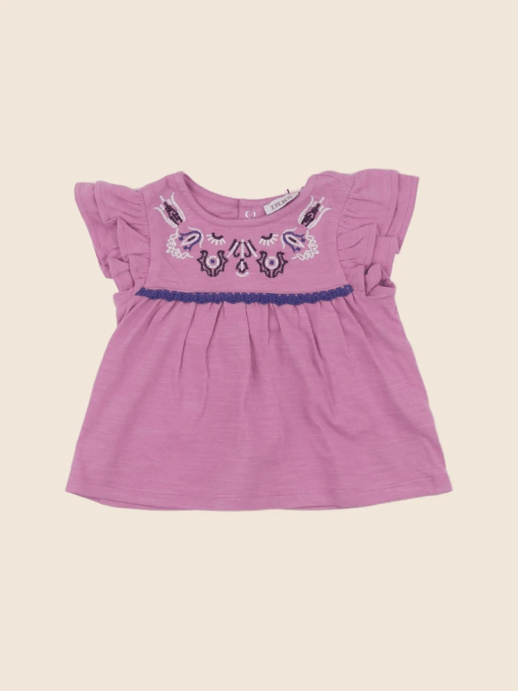 IKKS - tee-shirt rose - 6 mois