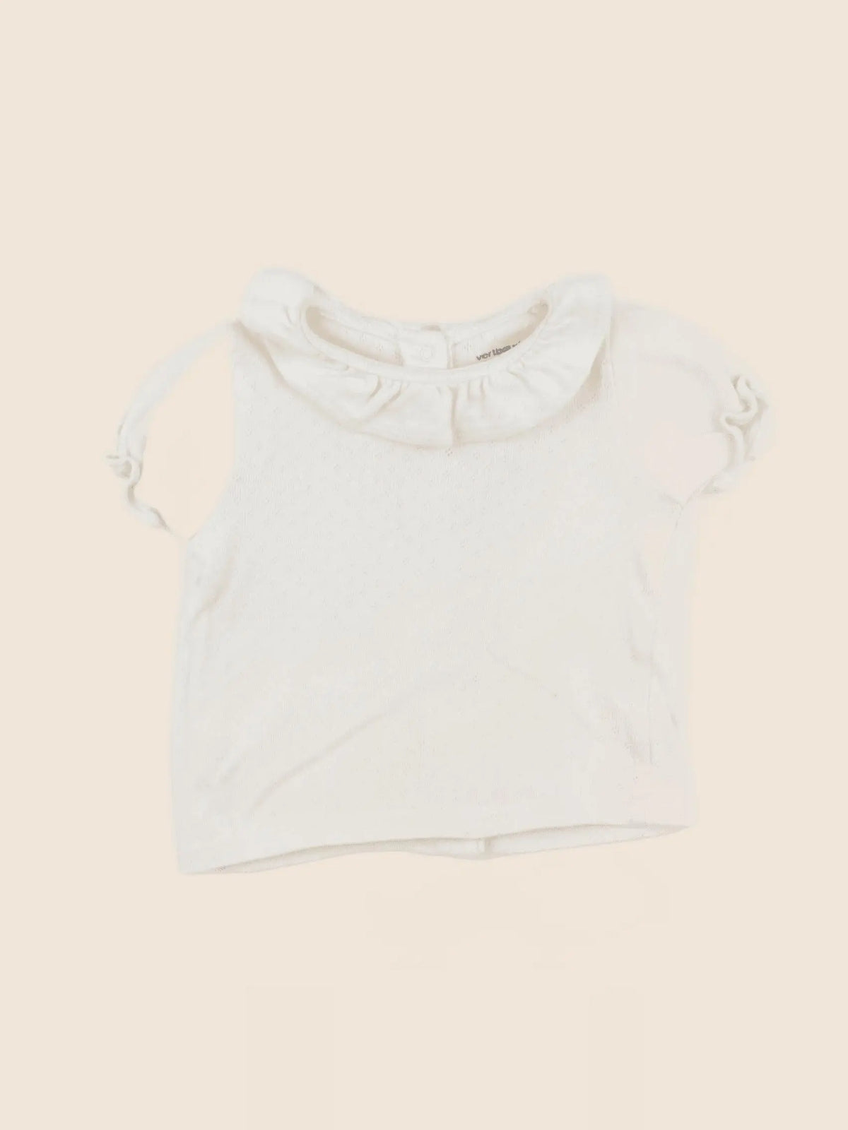 Vertbaudet - tee-shirt beige - 12 mois