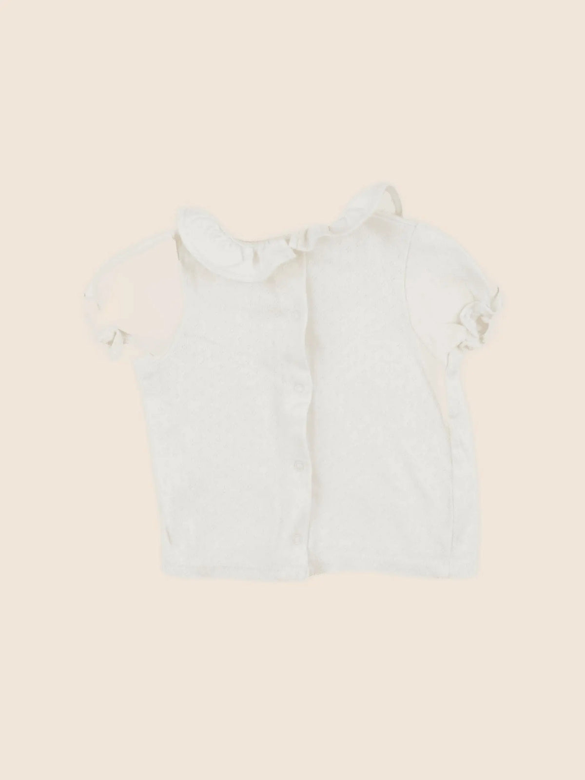 Vertbaudet - tee-shirt beige - 12 mois