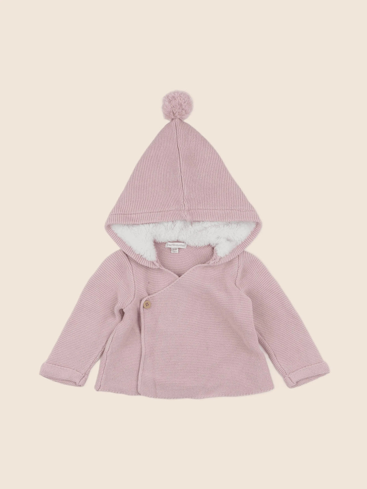 Vertbaudet - gilet rose - 12 mois