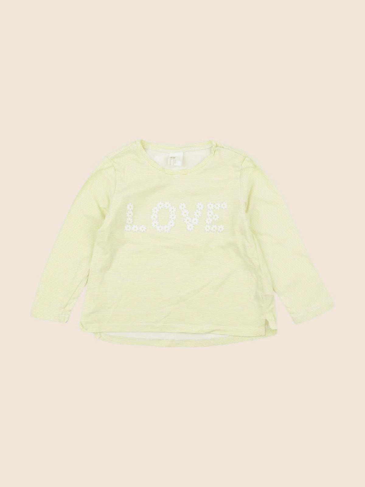 H&M - tee-shirt jaune - 2 ans