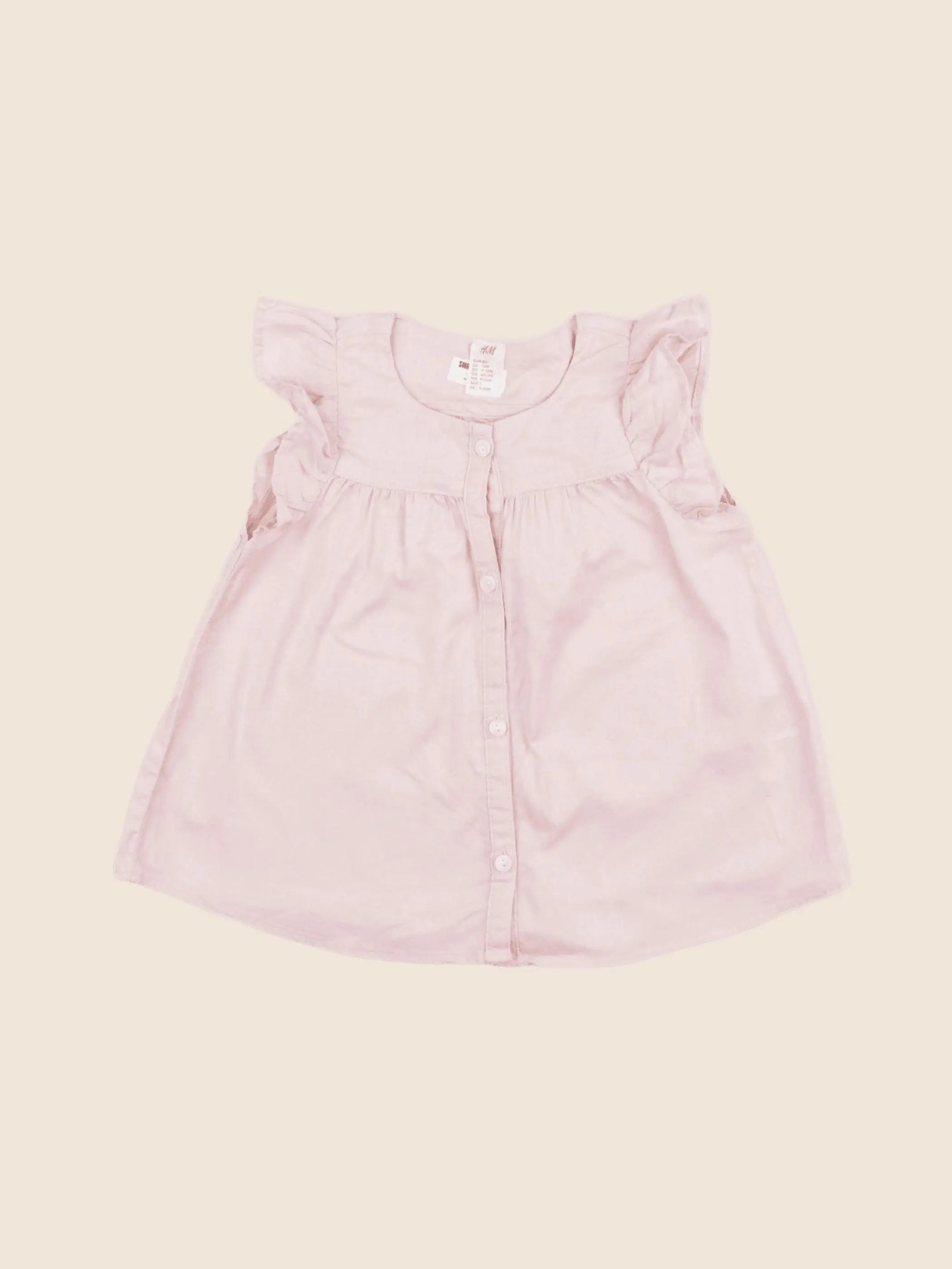 H&M - robe rose - 9/12 mois