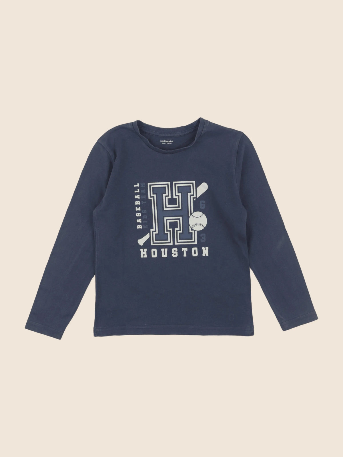 Vertbaudet - tee-shirt bleu - 8 ans