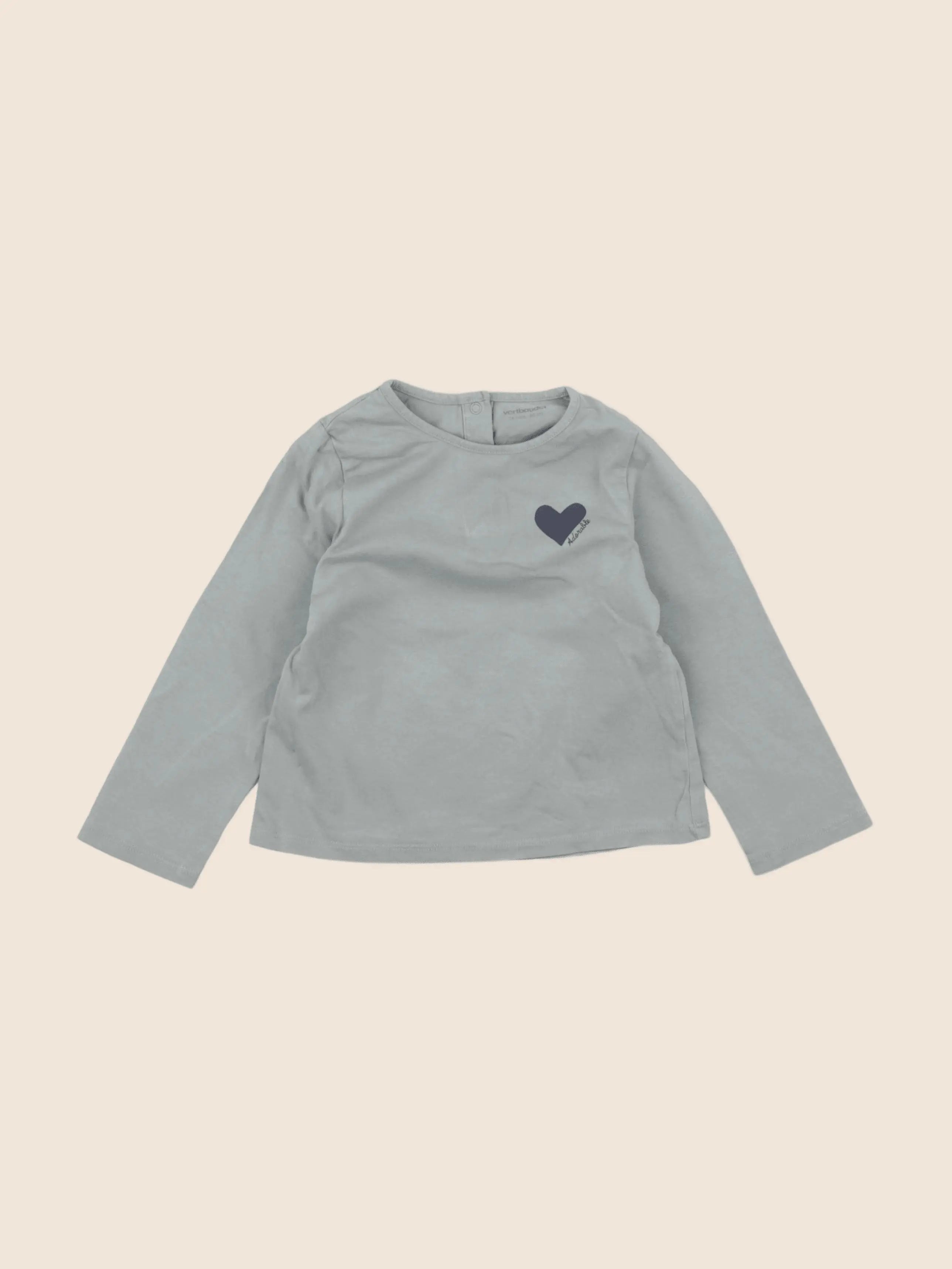 Vertbaudet - tee-shirt vert - 24 mois