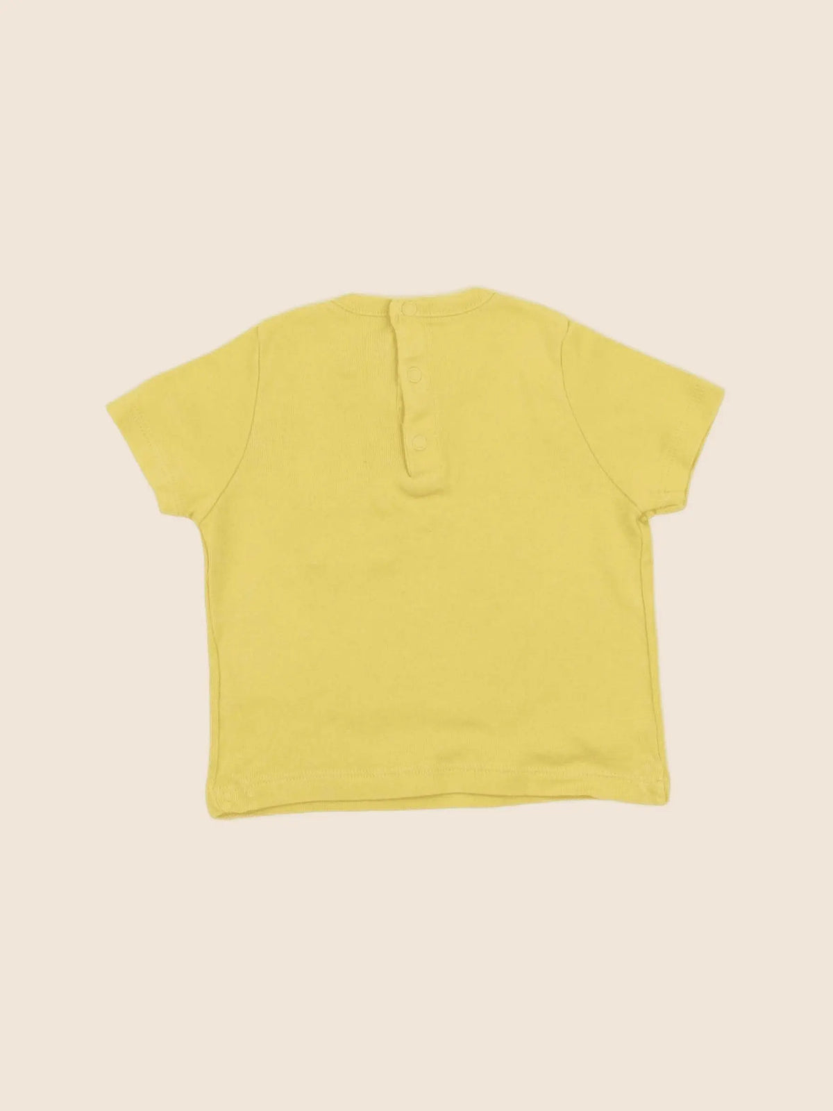 Petit Bateau - tee-shirt jaune - 6 mois