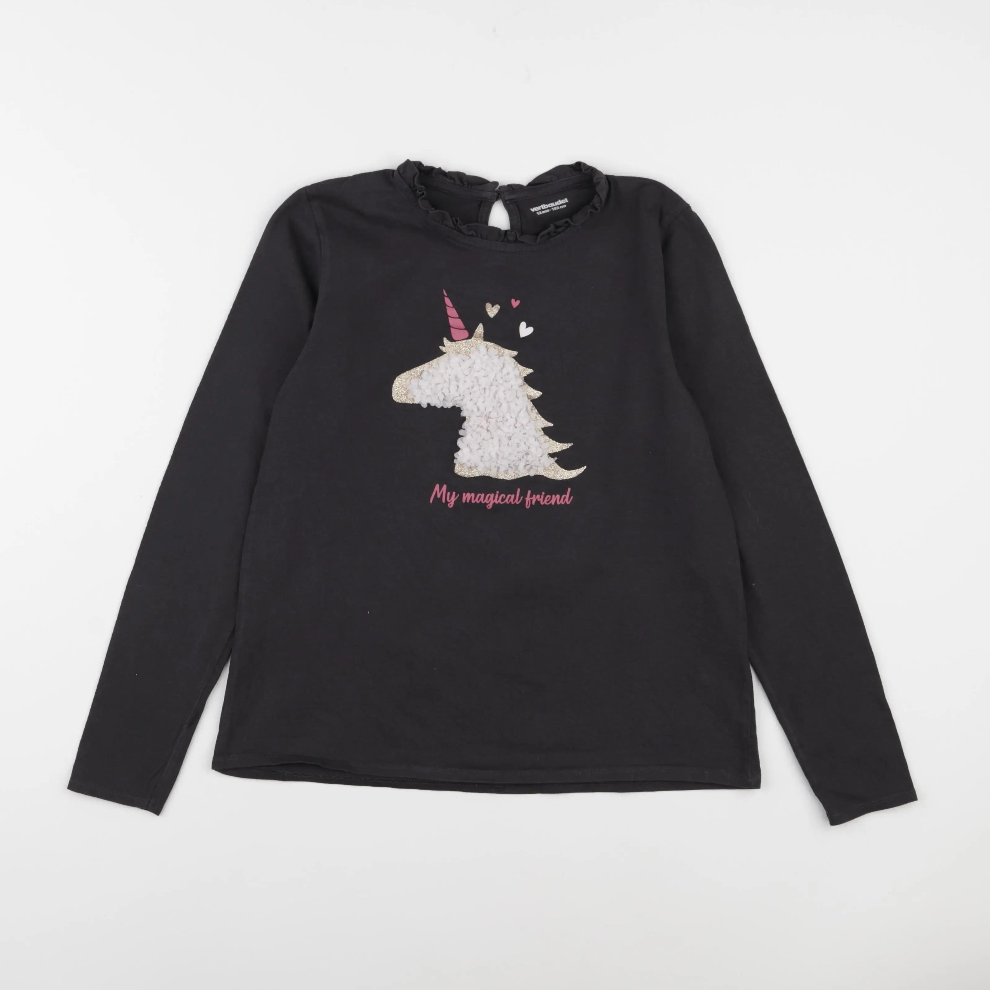 Vertbaudet - tee-shirt gris - 12 ans