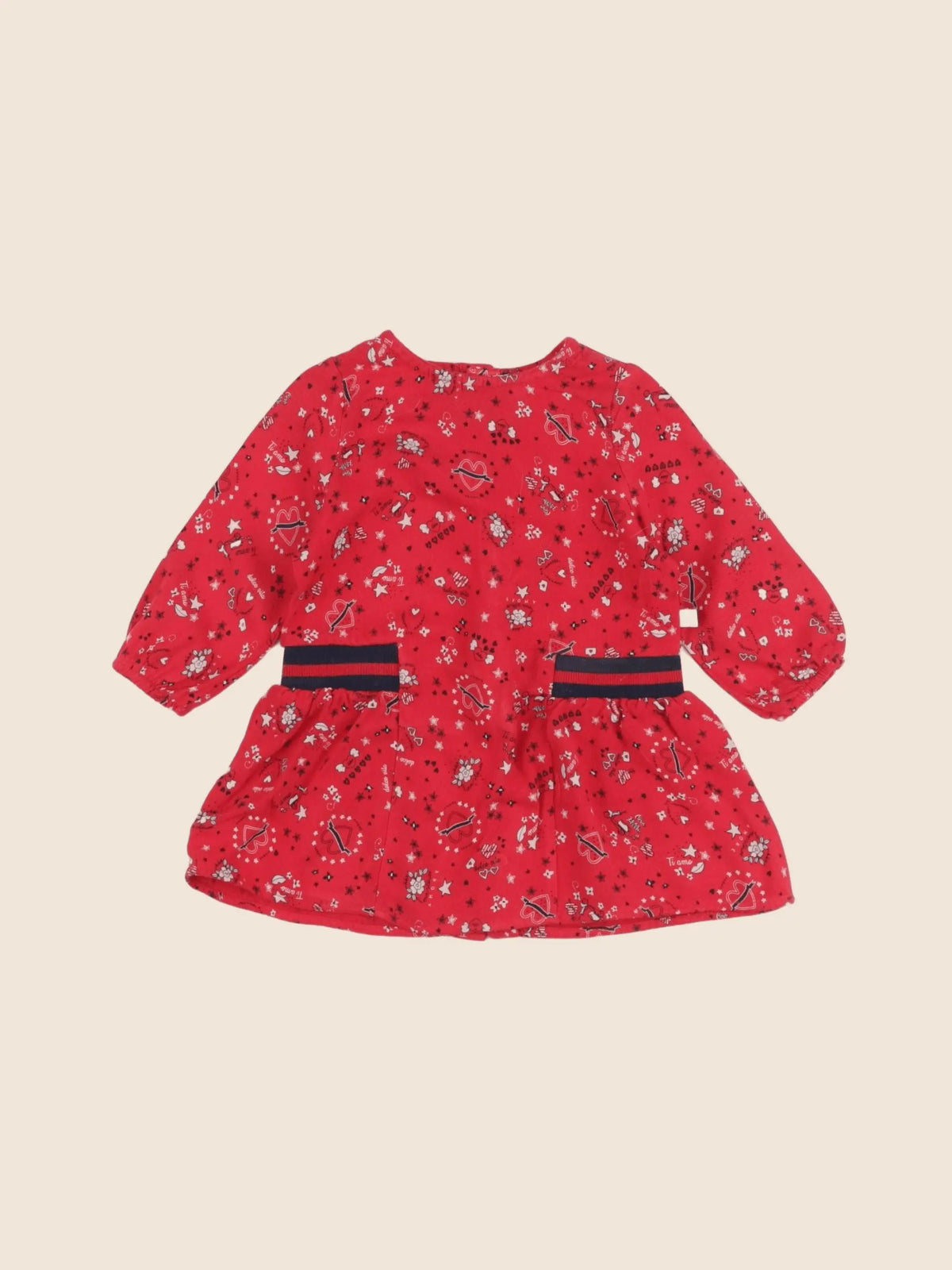 IKKS - robe rouge - 6 mois