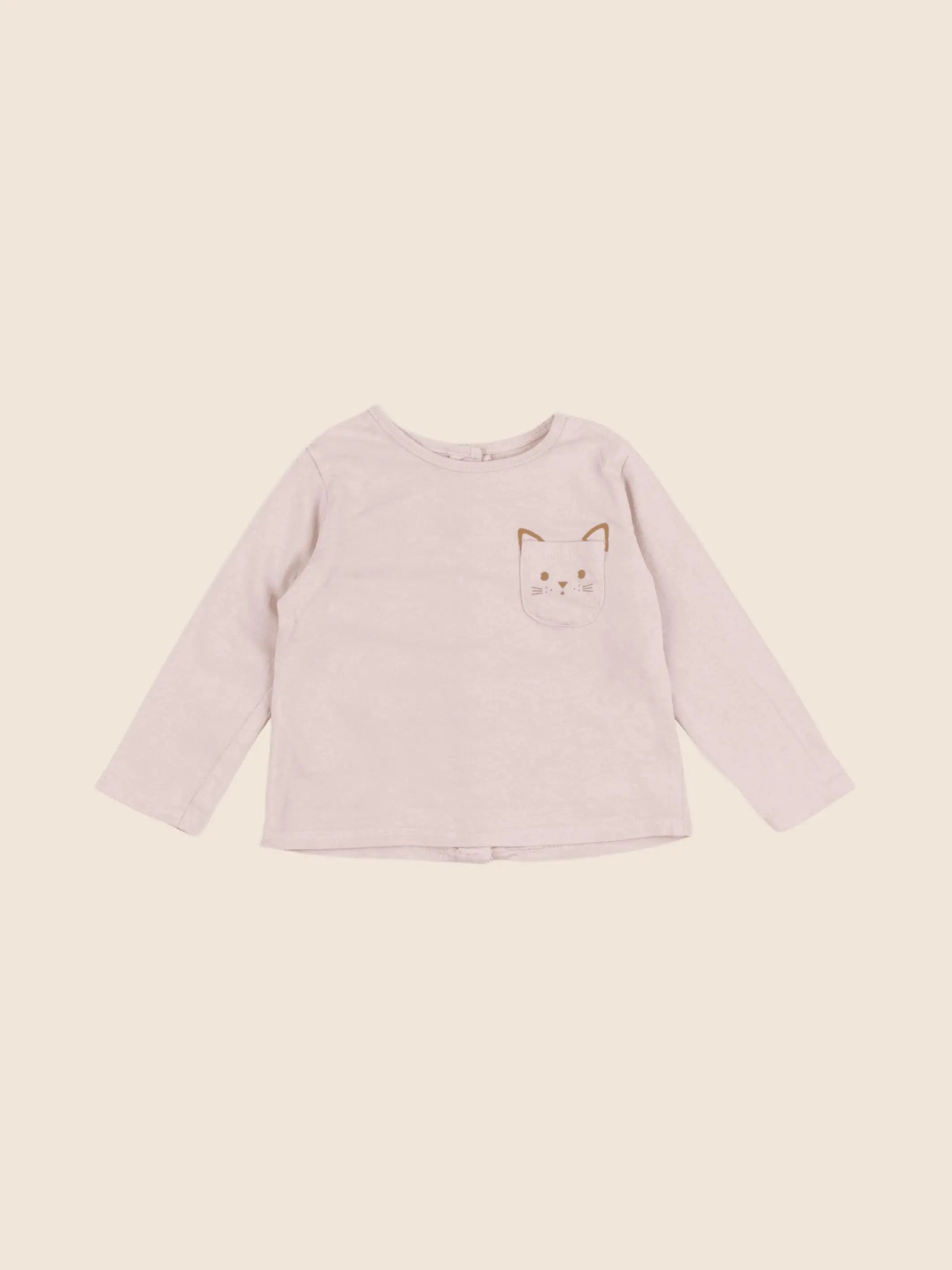 Vertbaudet - tee-shirt rose - 6 mois