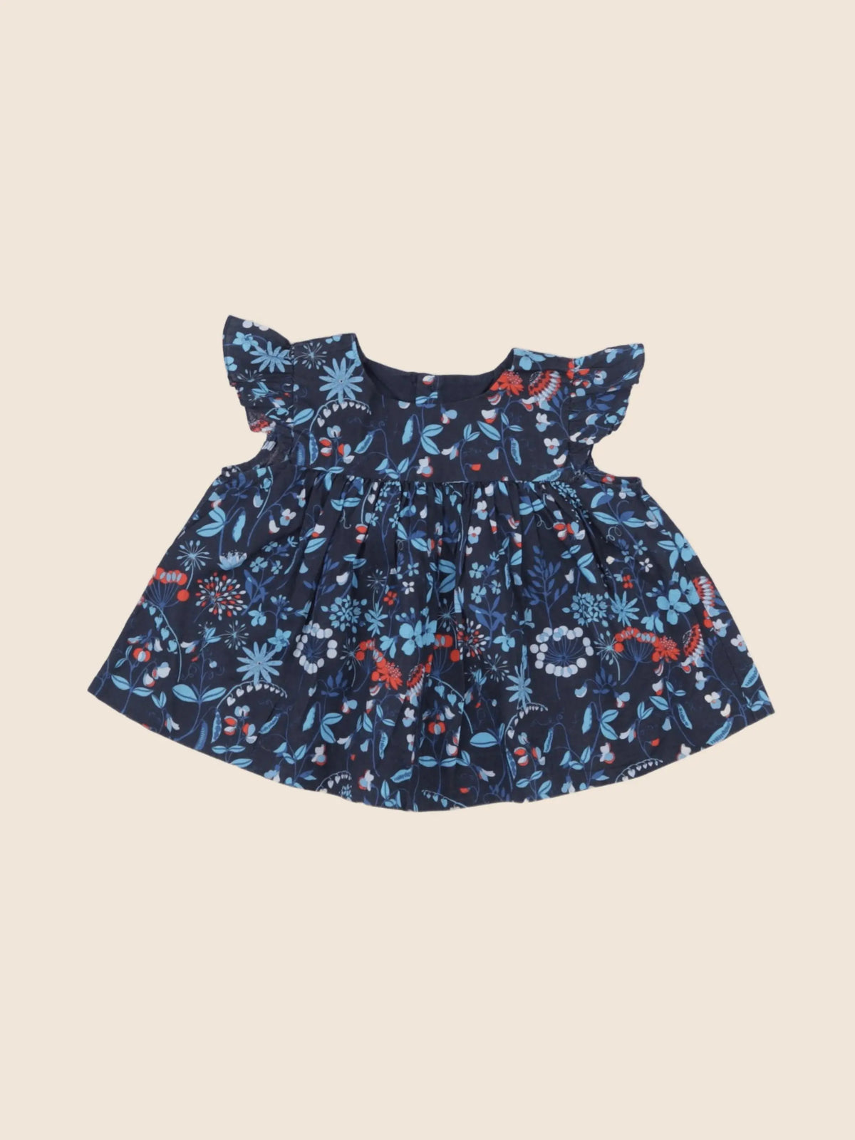 Jacadi - blouse liberty bleu - 12 mois
