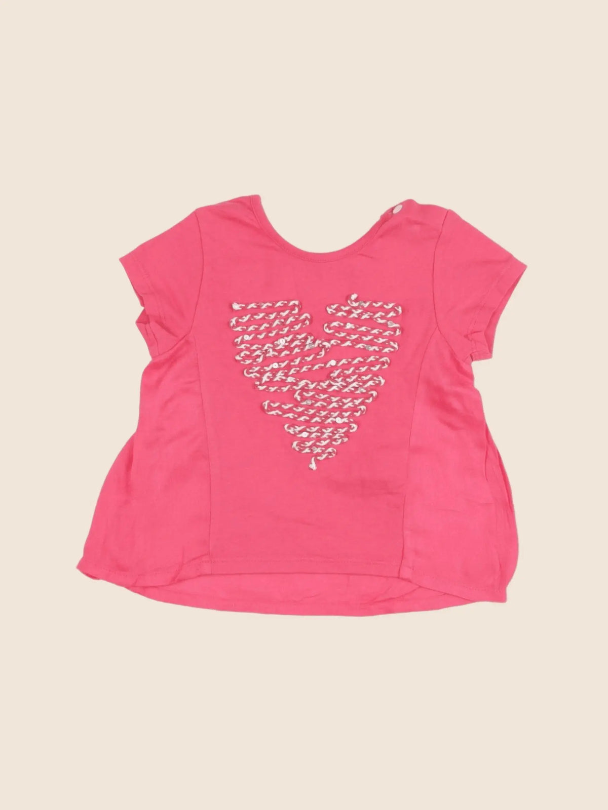 IKKS - tee-shirt rose - 12 mois