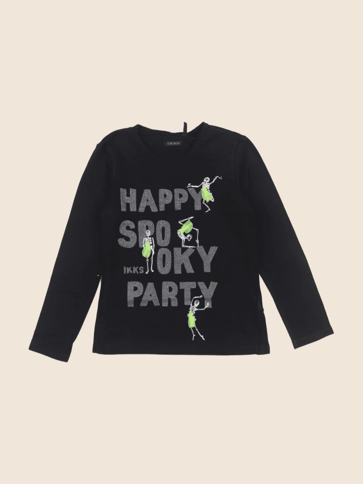 IKKS - tee-shirt argent, noir - 6 ans