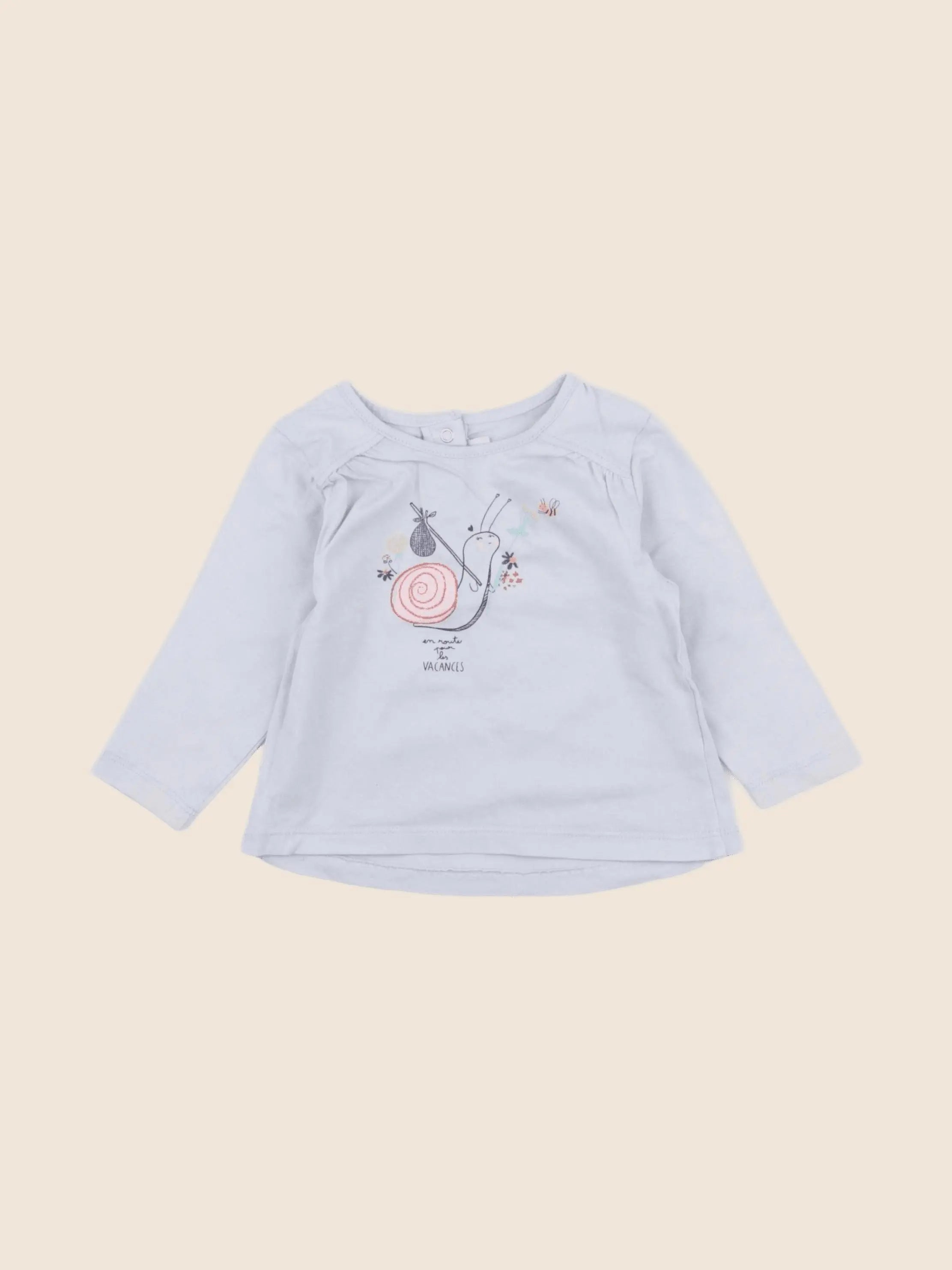 Cadet Rousselle - tee-shirt bleu - 6 mois