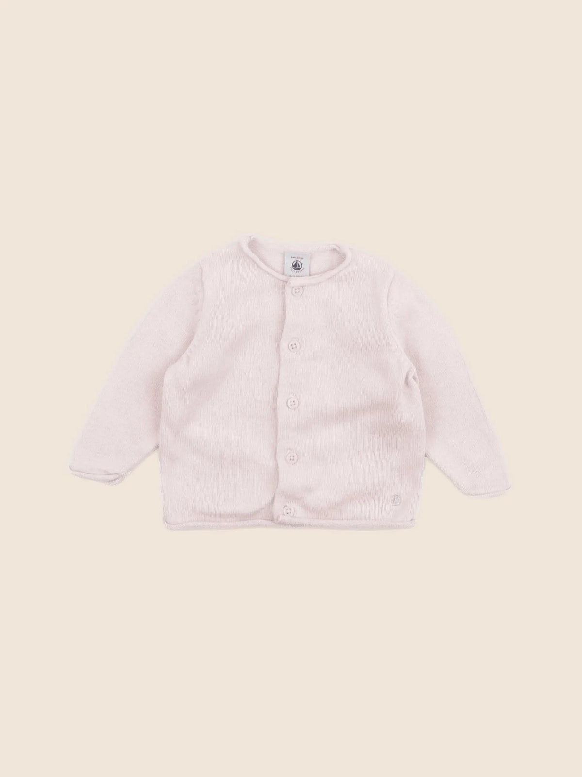 Petit Bateau - gilet rose - 6 mois