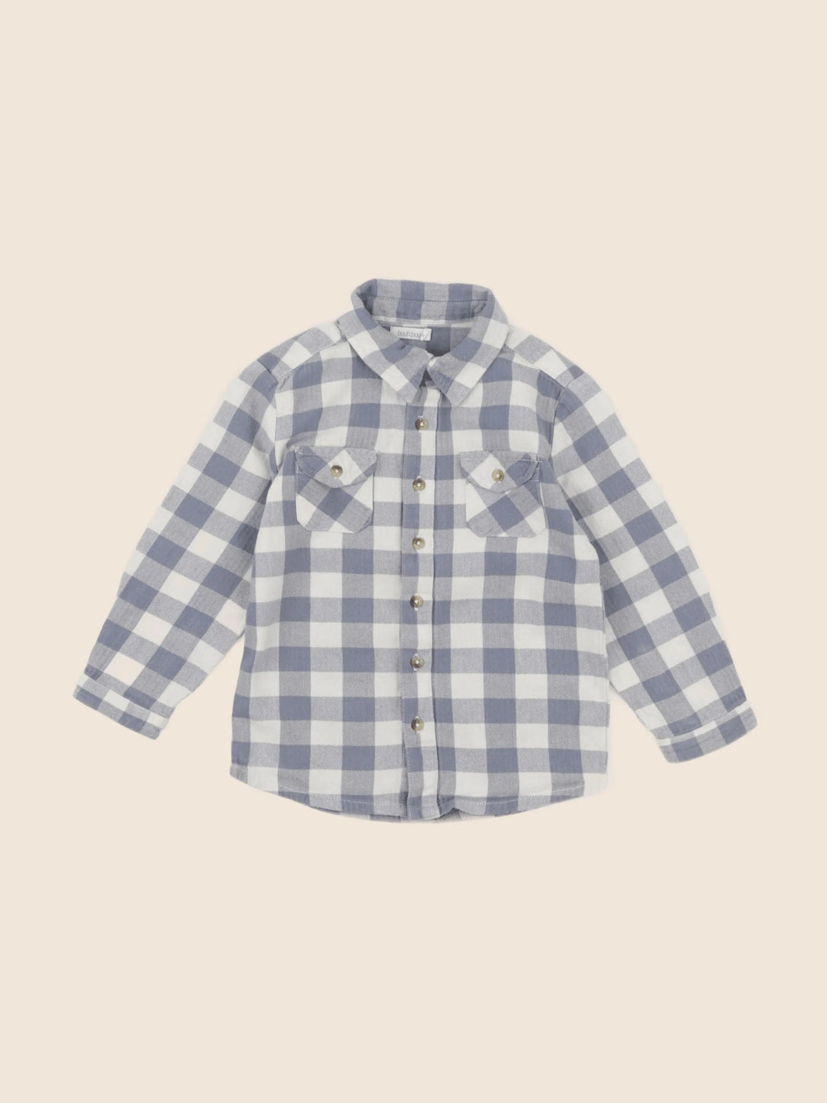 Boutchou - chemise bleu - 24 mois