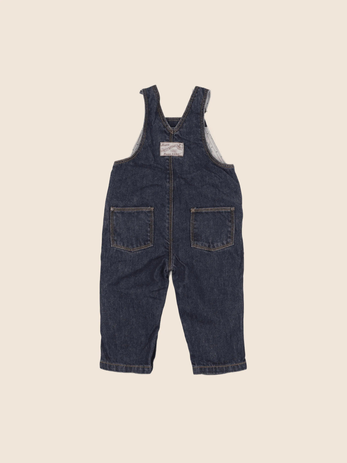 Petit Bateau - salopette bleu - 6 mois